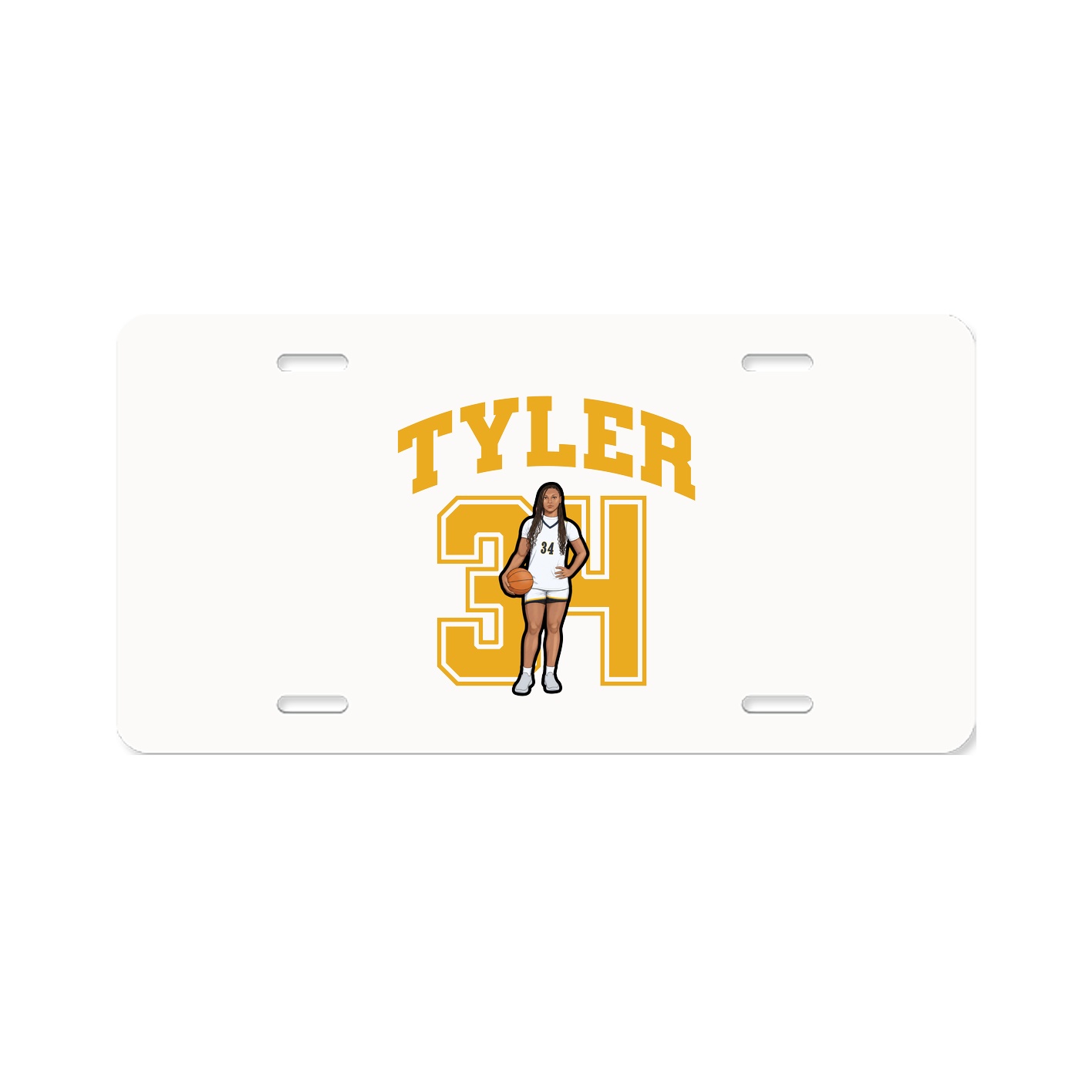 License Plate — Number in Classic