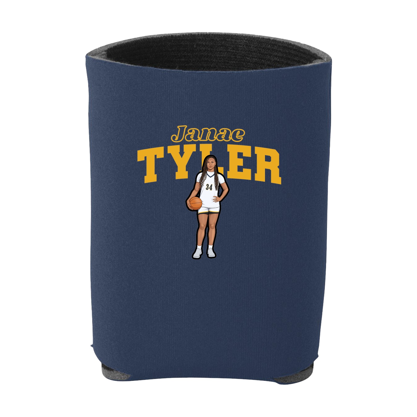 Can Holder — Name Arch in Navy