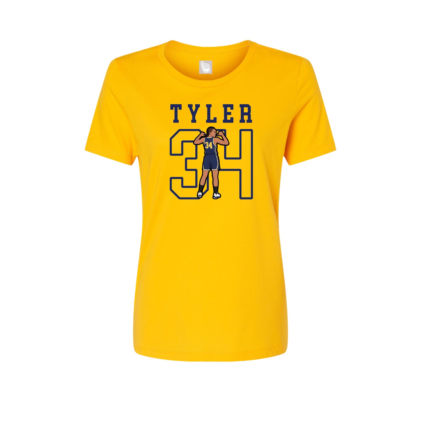 Fitted Women's Tee — Shirsey in Gold