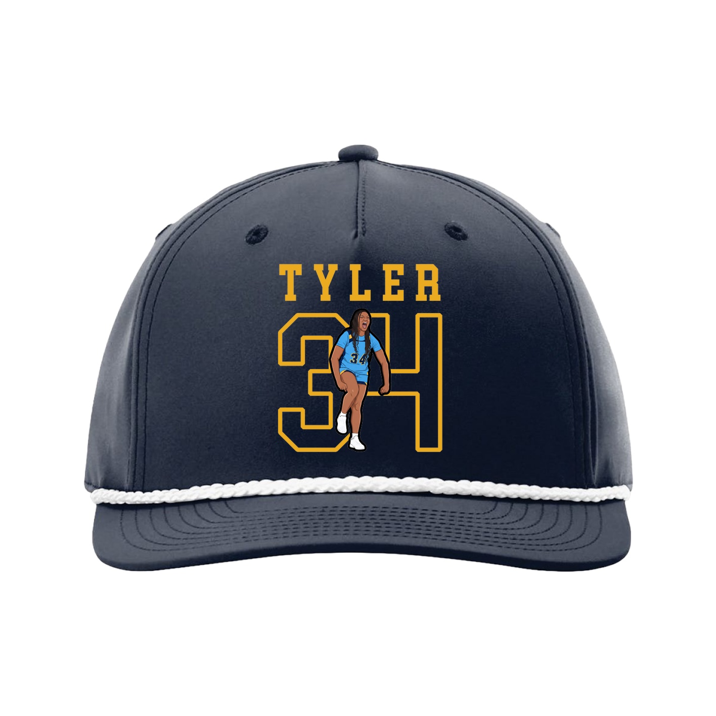 Five-Panel Classic Rope Cap — Shirsey in Navy