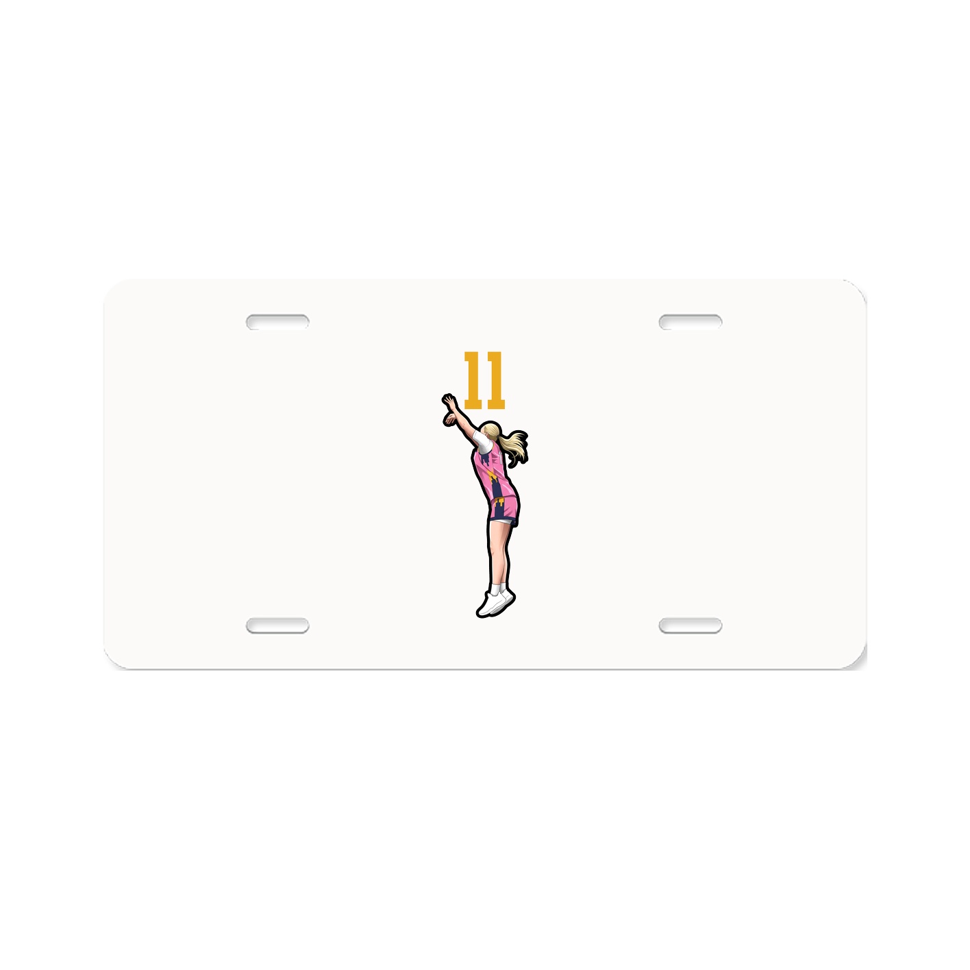 License Plate — Number Top in Classic