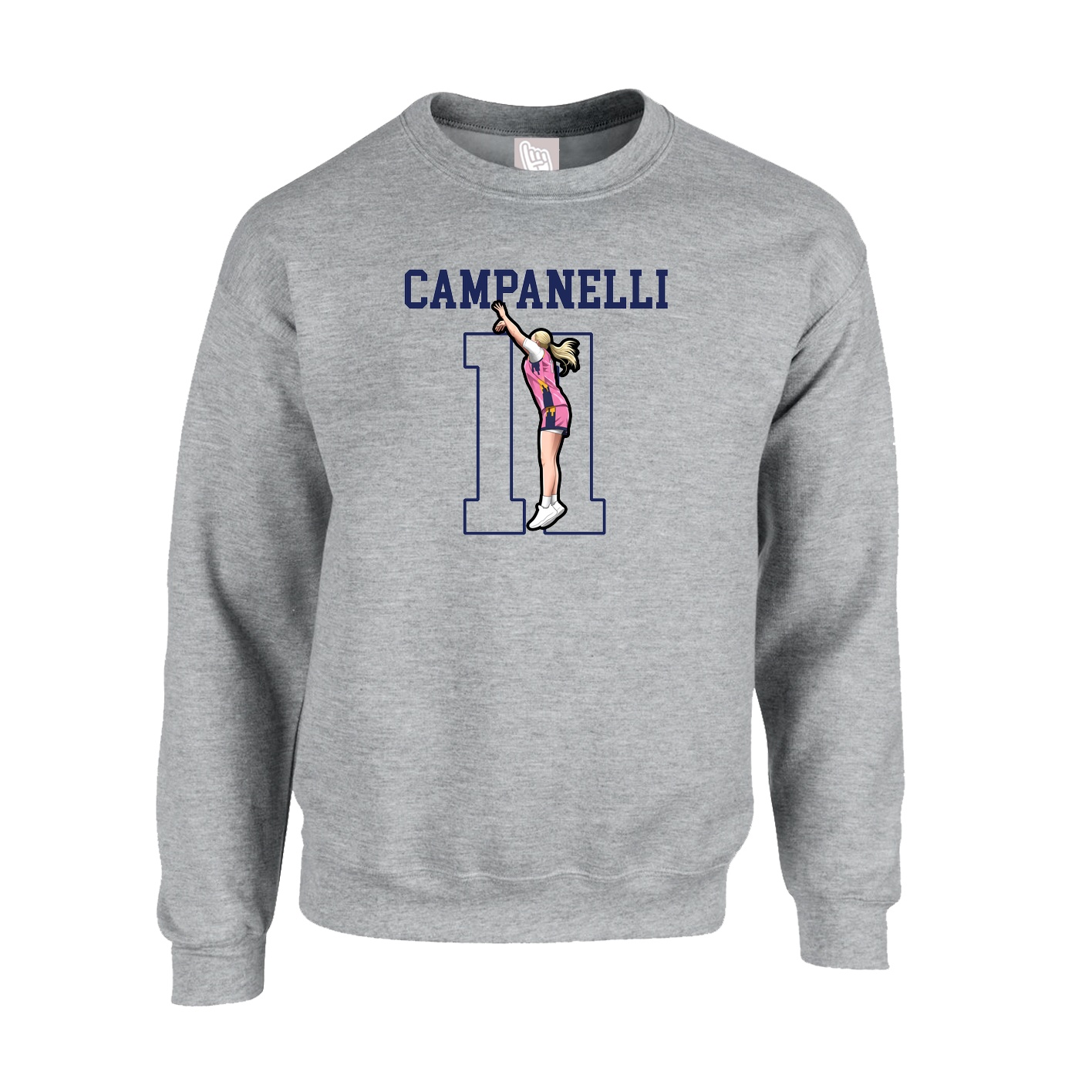 Fleece Crew — Shirsey in Grey