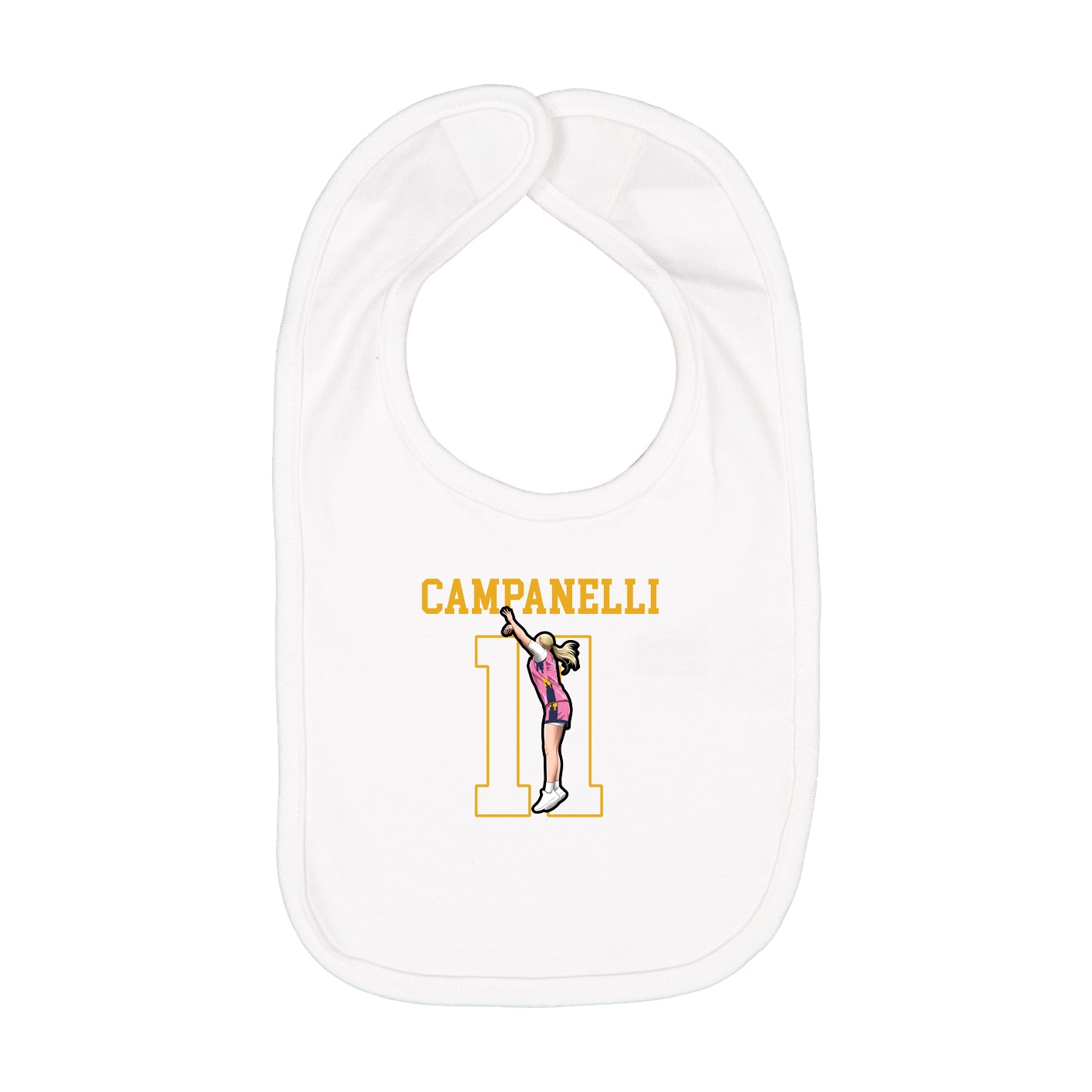 Infant Bib — Shirsey in White