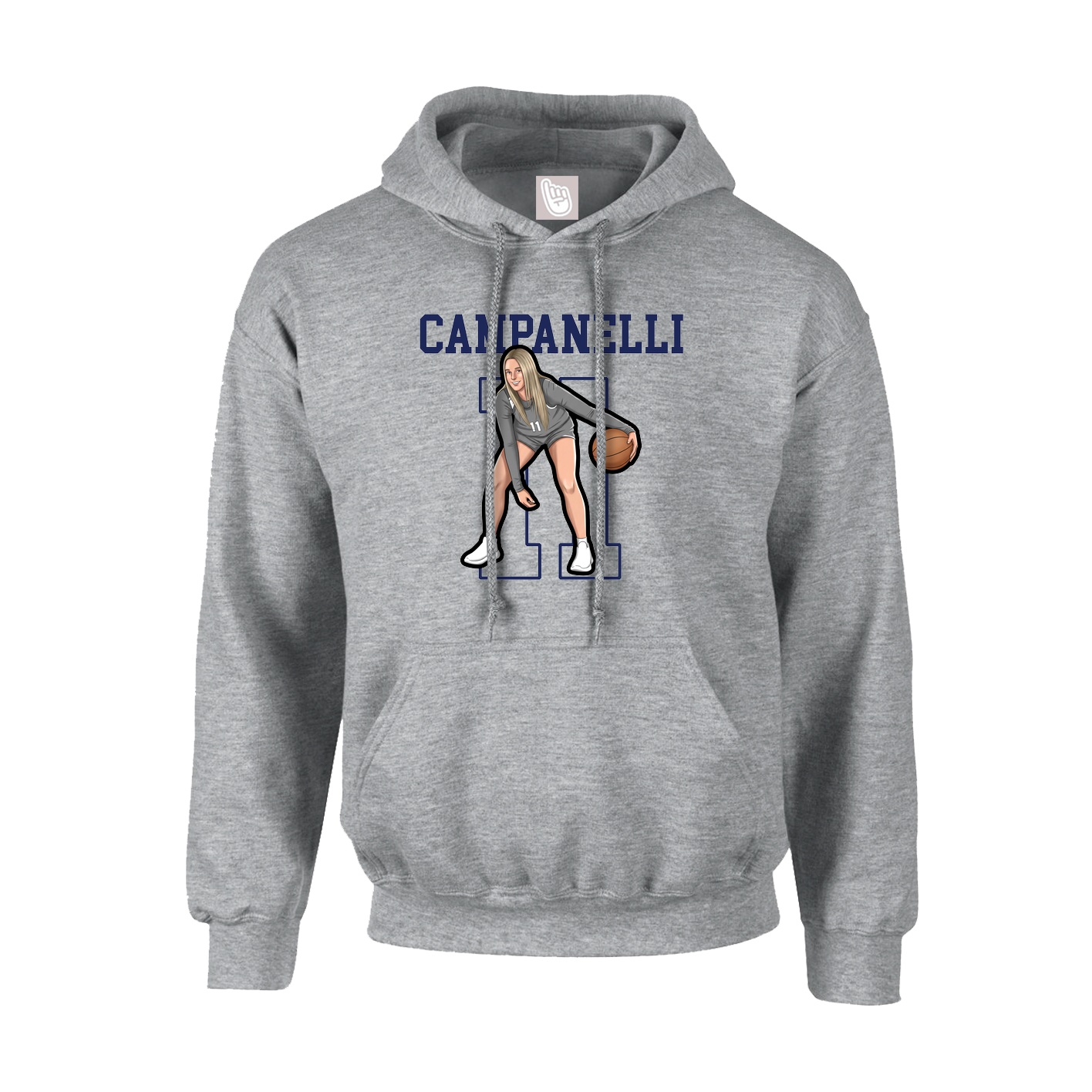 Hoodie — Shirsey in Grey