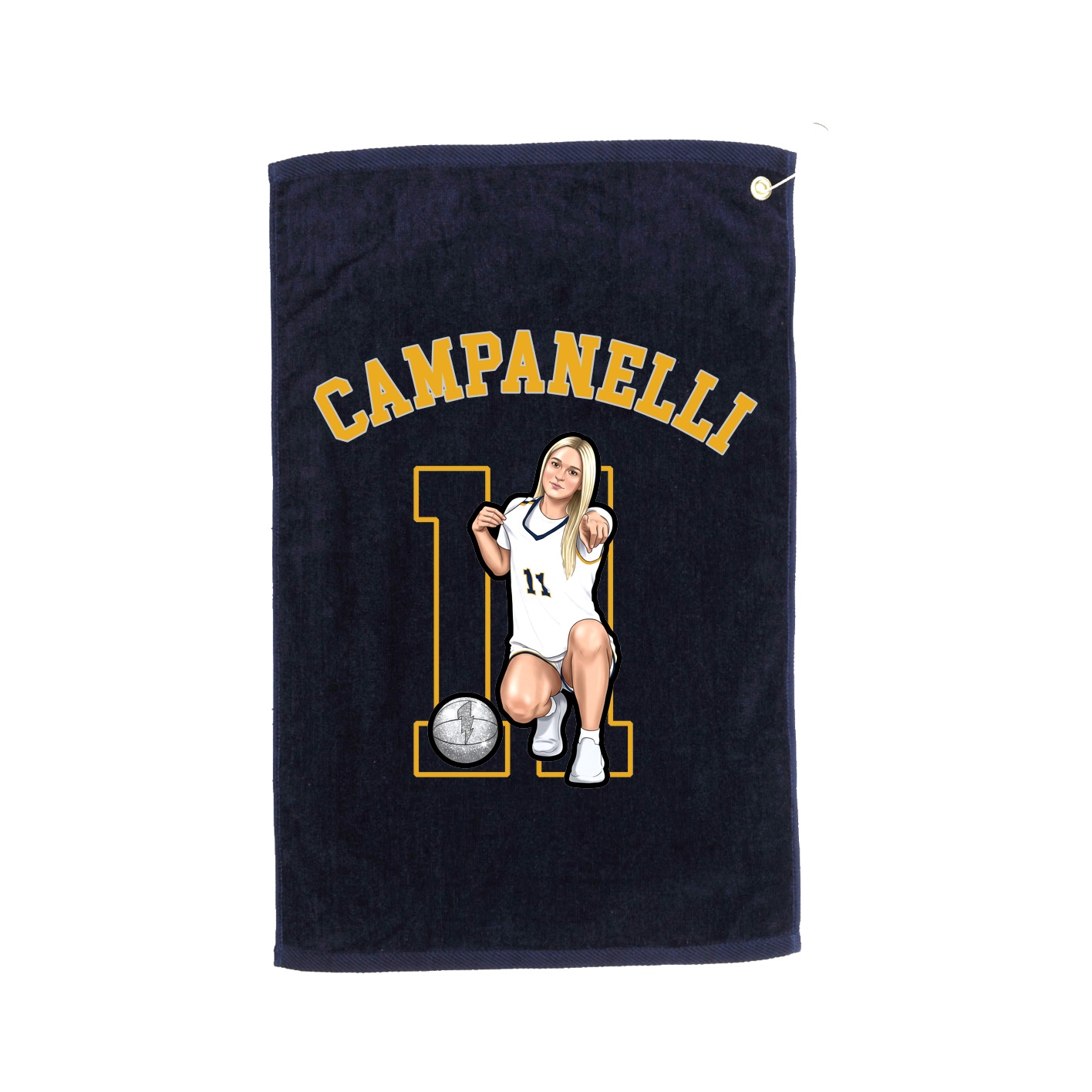 Golf Towel — Shirsey Arch in Navy