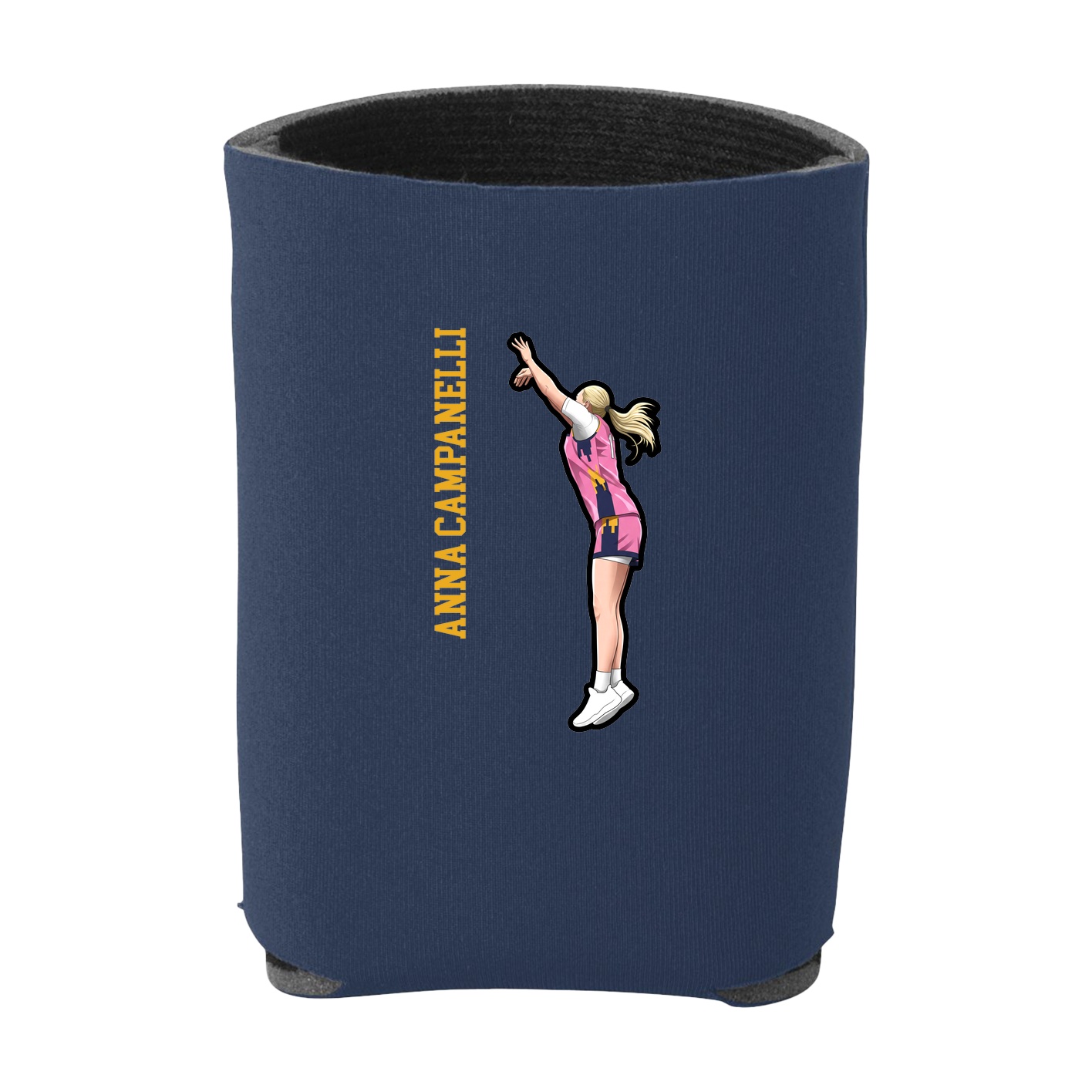 Can Holder — Name Vertical in Navy