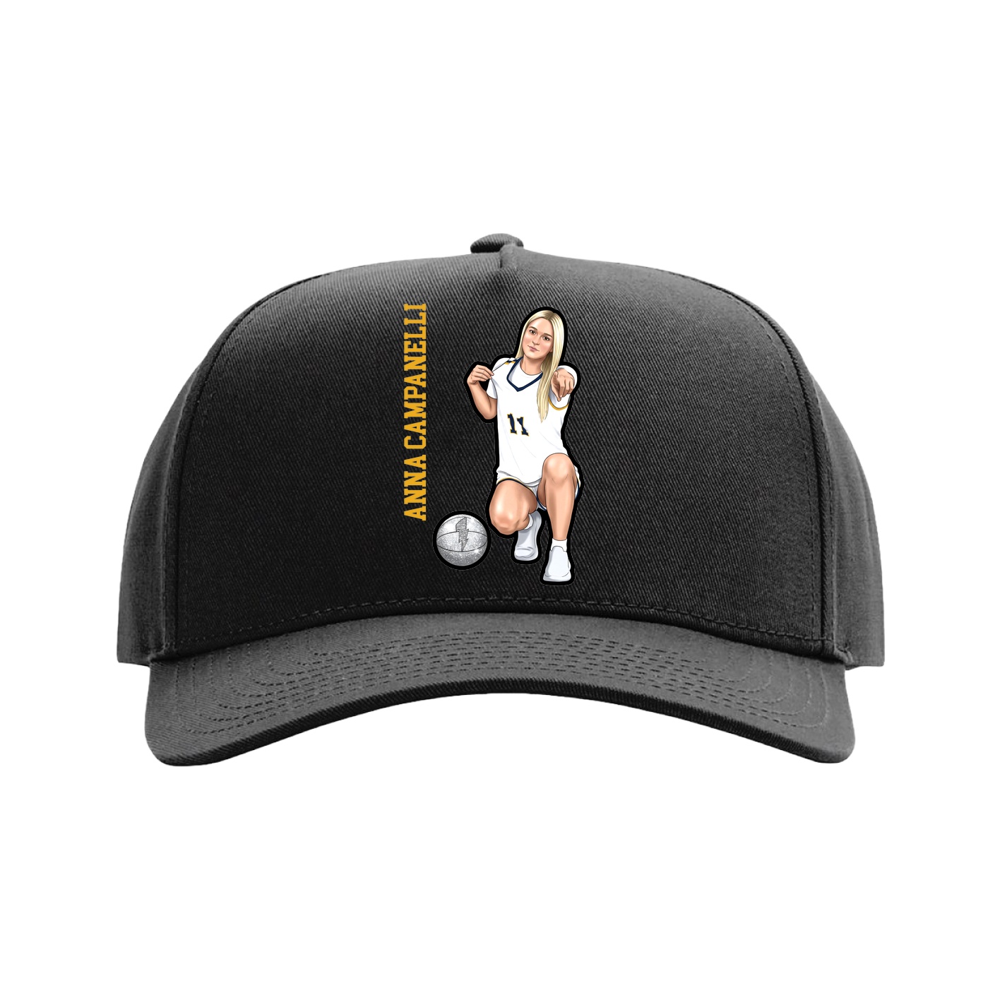 Full Fabric Five-Panel Champ Cap