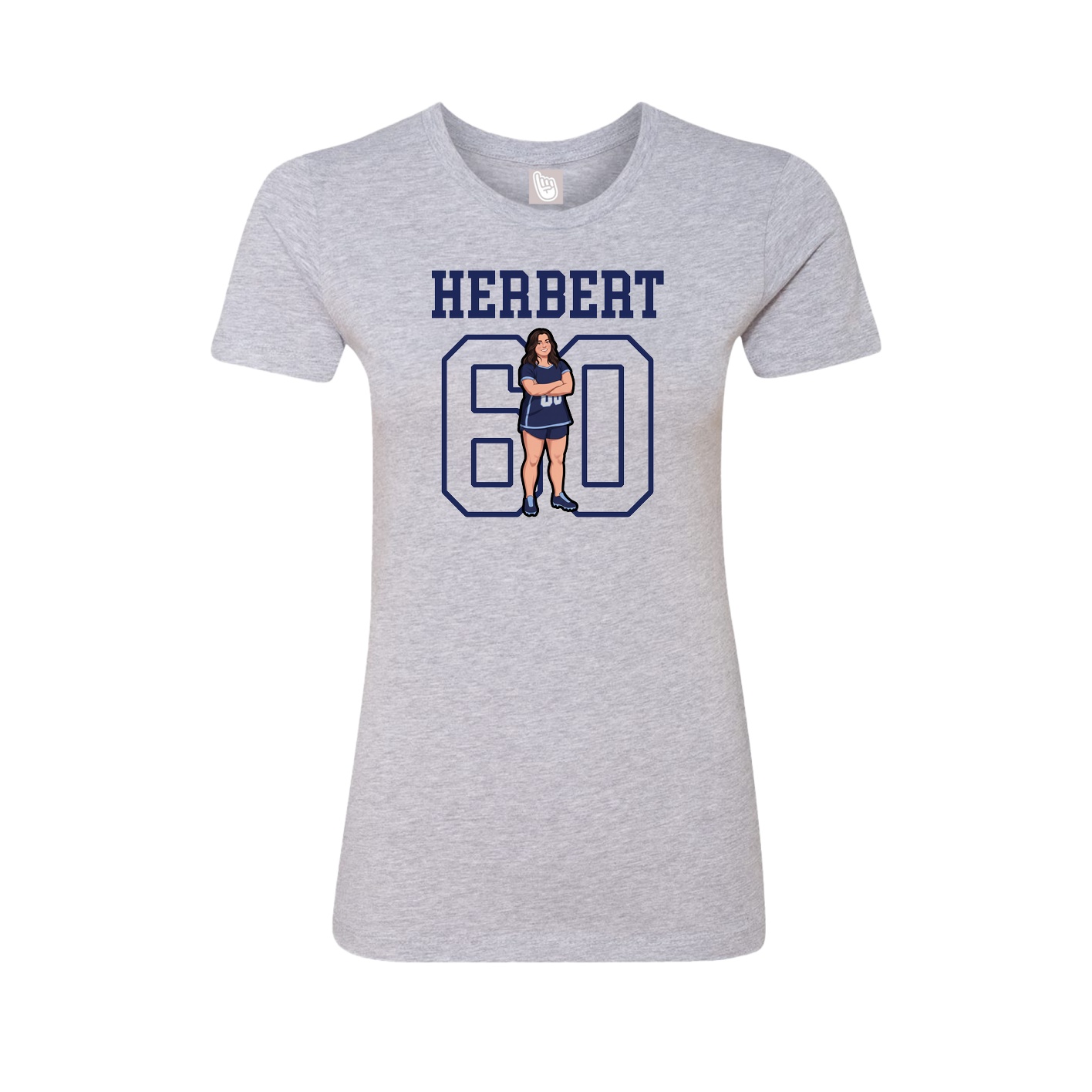 Fitted Women's Tee — Shirsey in Grey