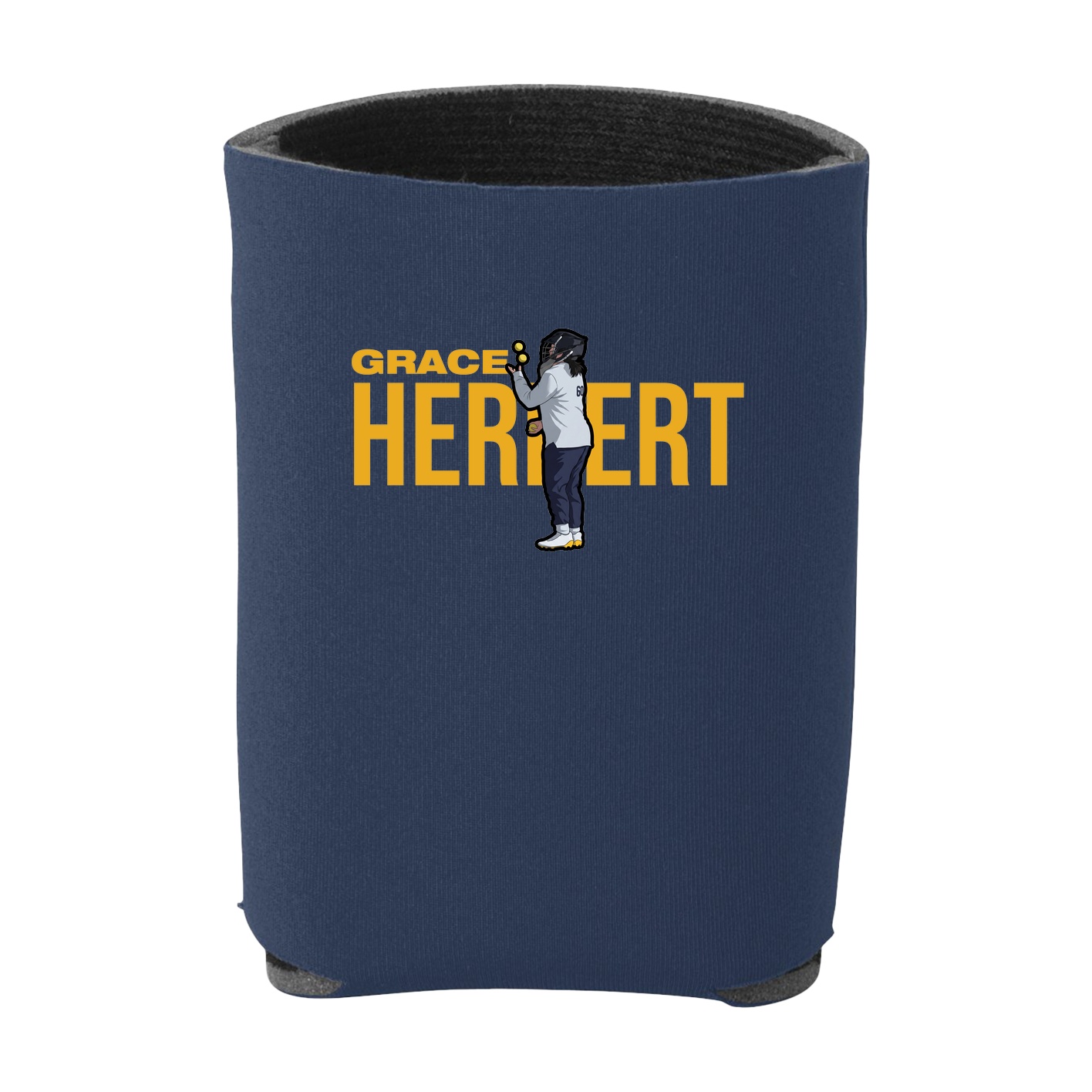 Can Holder — Player Name in Navy