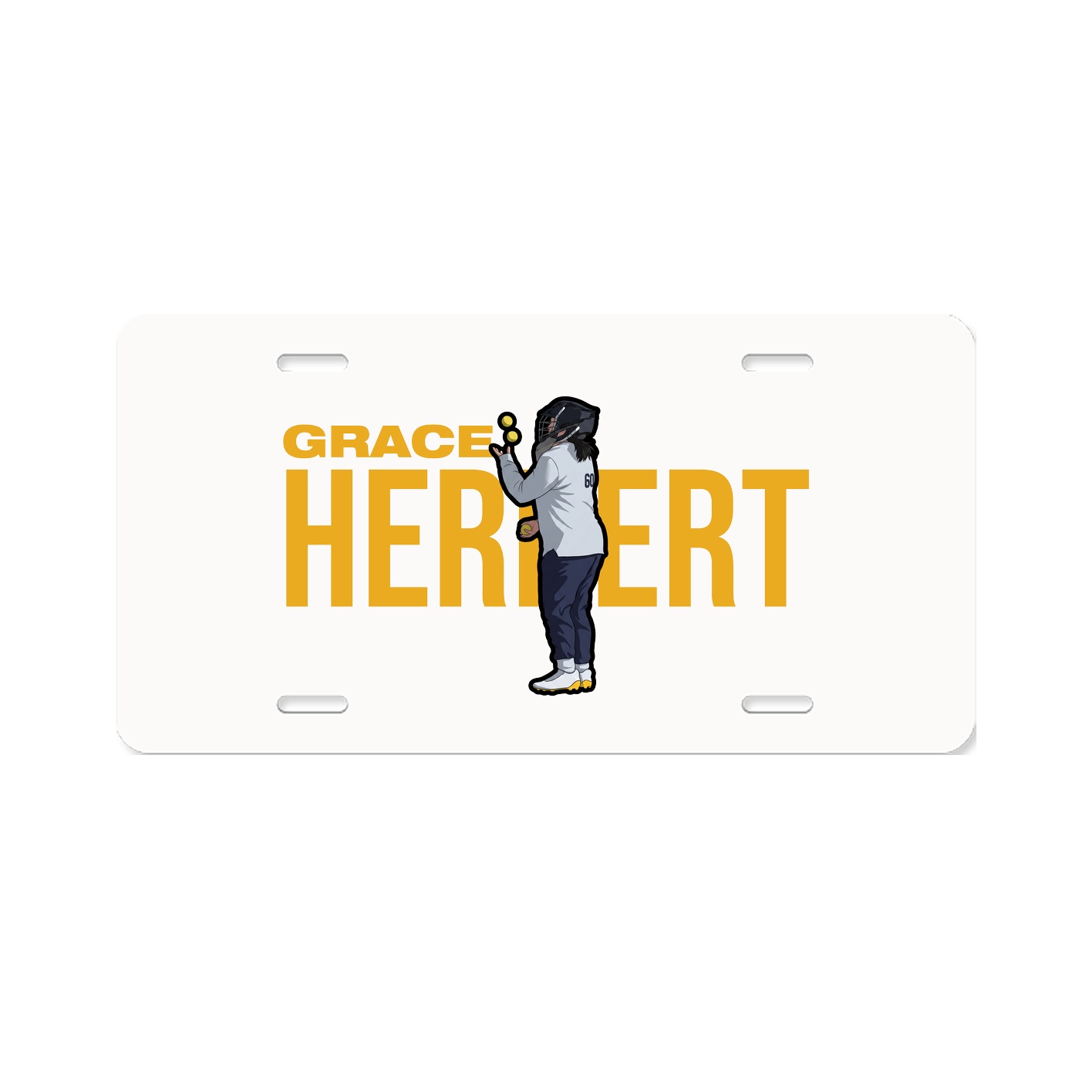 License Plate — Player Name in Classic