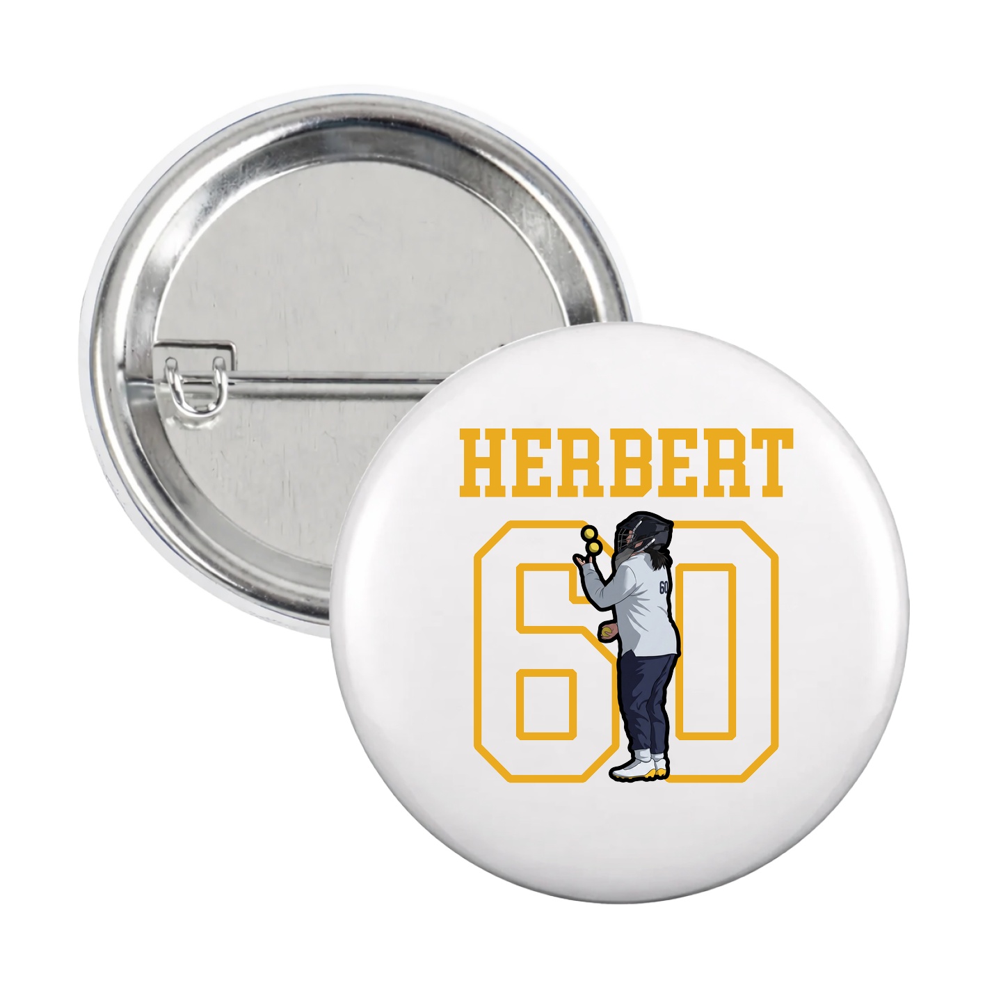 Game Day Button — Shirsey in White