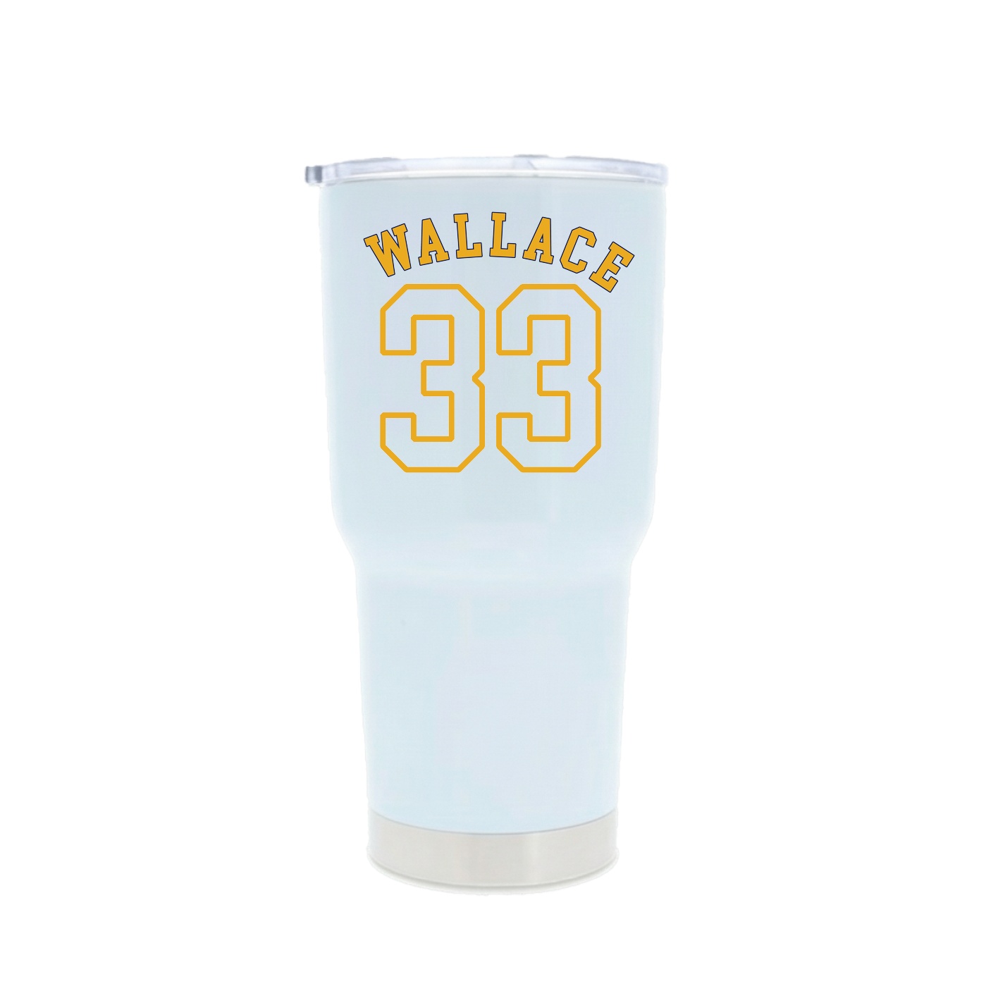 30oz Stainless Steel Tumbler — Shirsey Arch in White