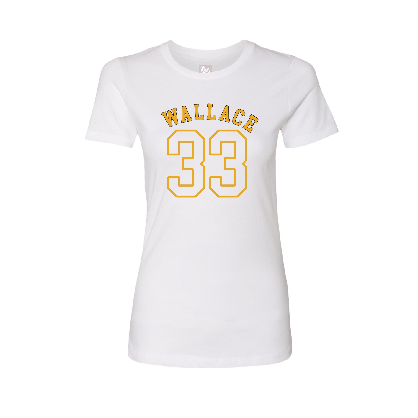 Fitted Women's Tee — Shirsey Arch in White