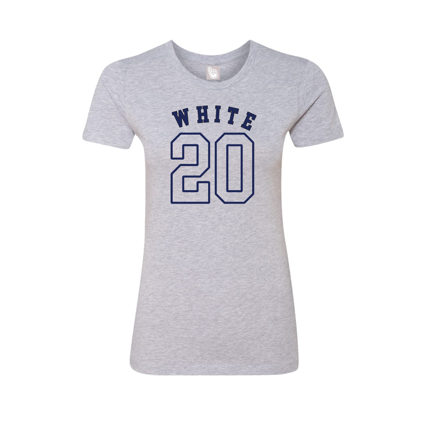 Fitted Women's Tee — Shirsey Arch in Grey