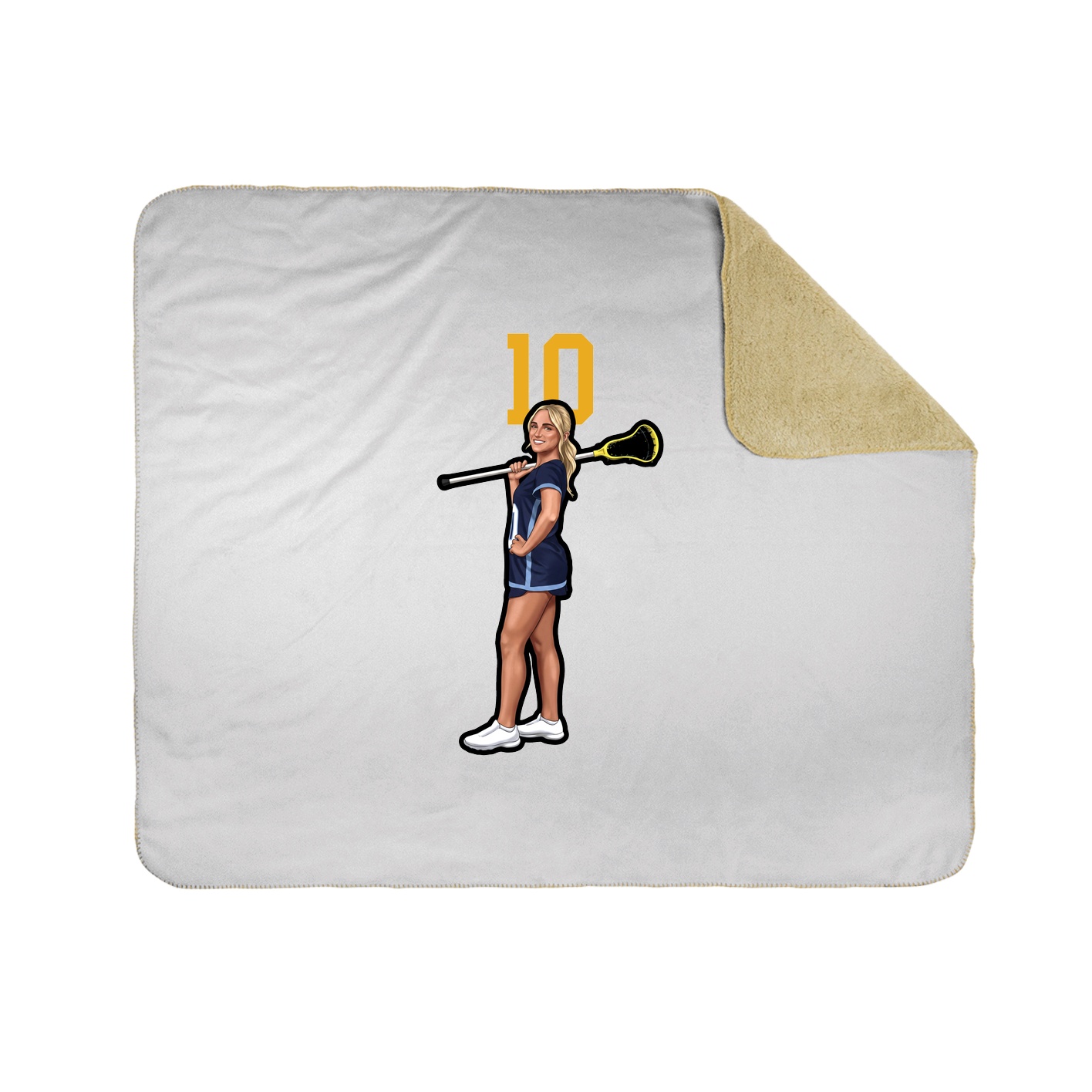 50x60 Sherpa Lined Throw Blanket