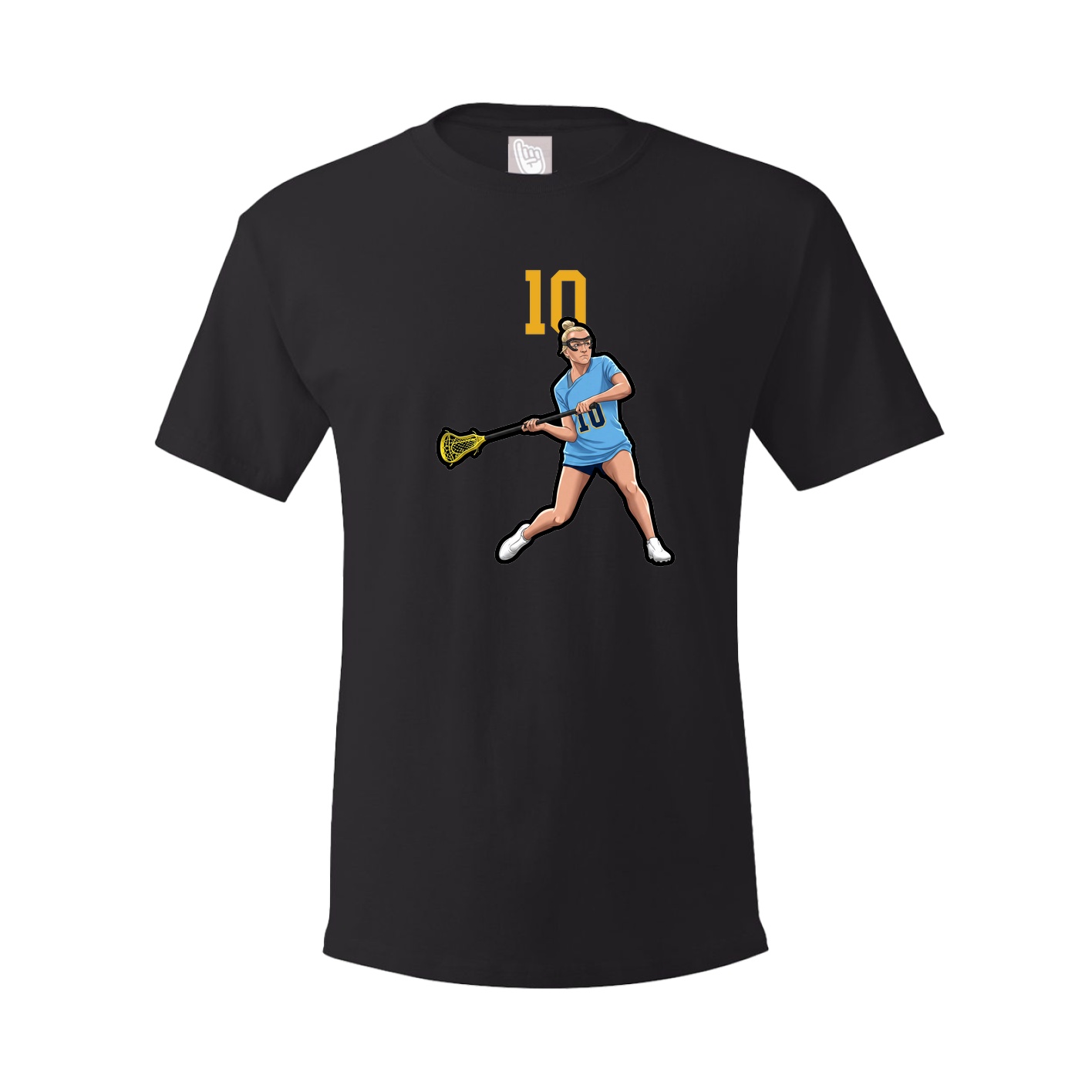 Youth Tee — Number Top in Black