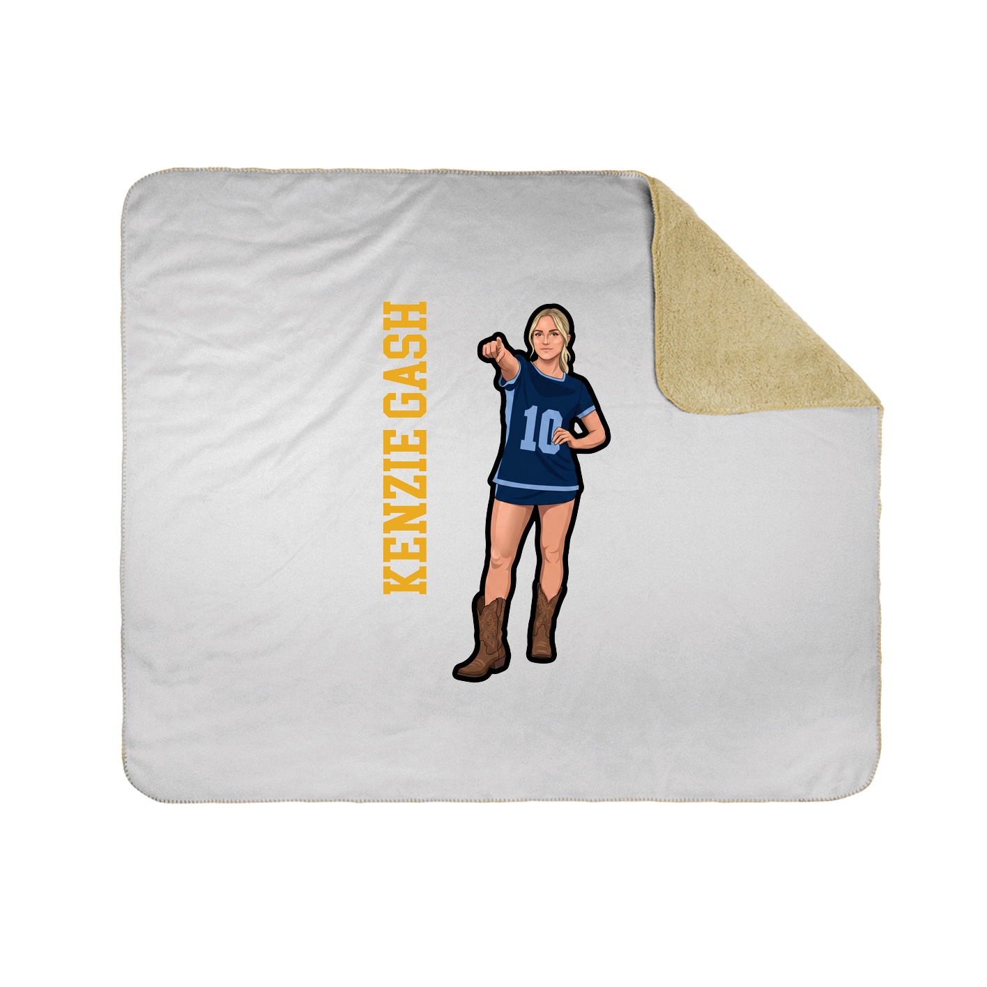 50x60 Sherpa Lined Throw Blanket