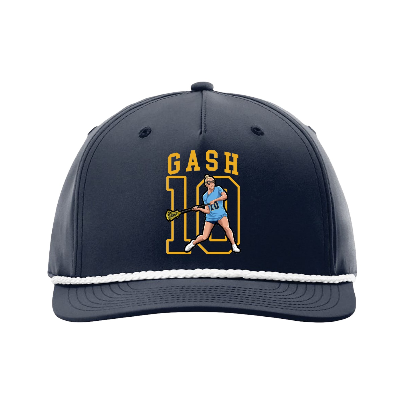 Five-Panel Classic Rope Cap — Shirsey in Navy
