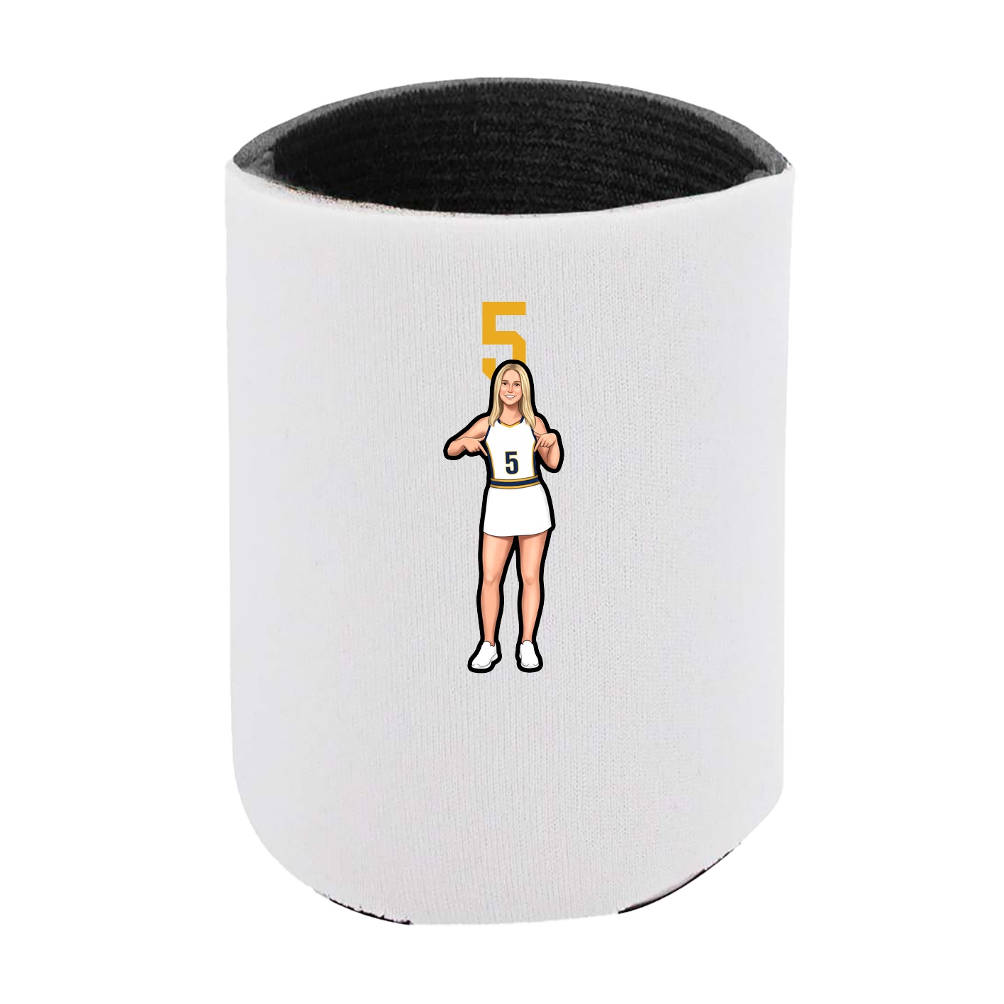 Can Holder — Number Top in White