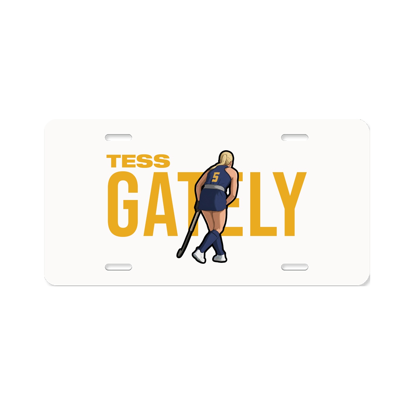 License Plate — Player Name in Classic