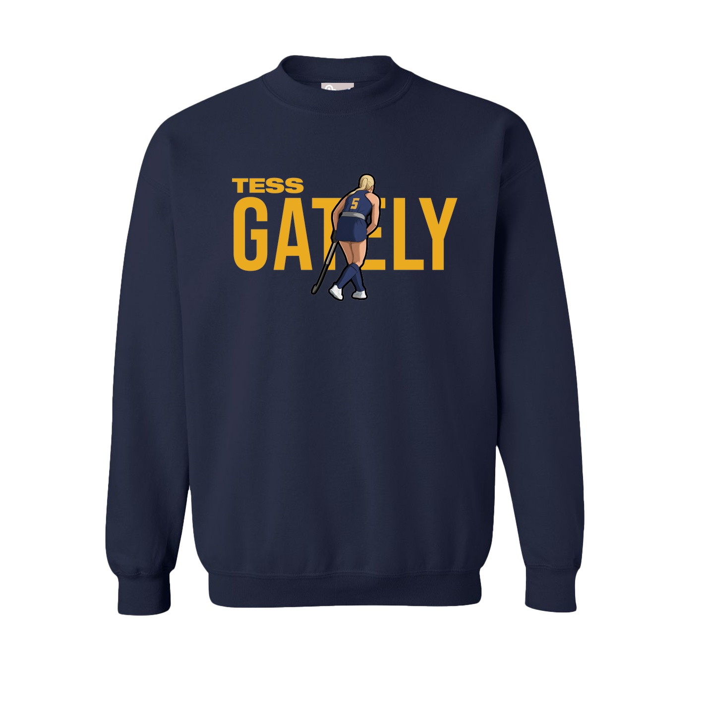 Fleece Crew — Player Name in Navy