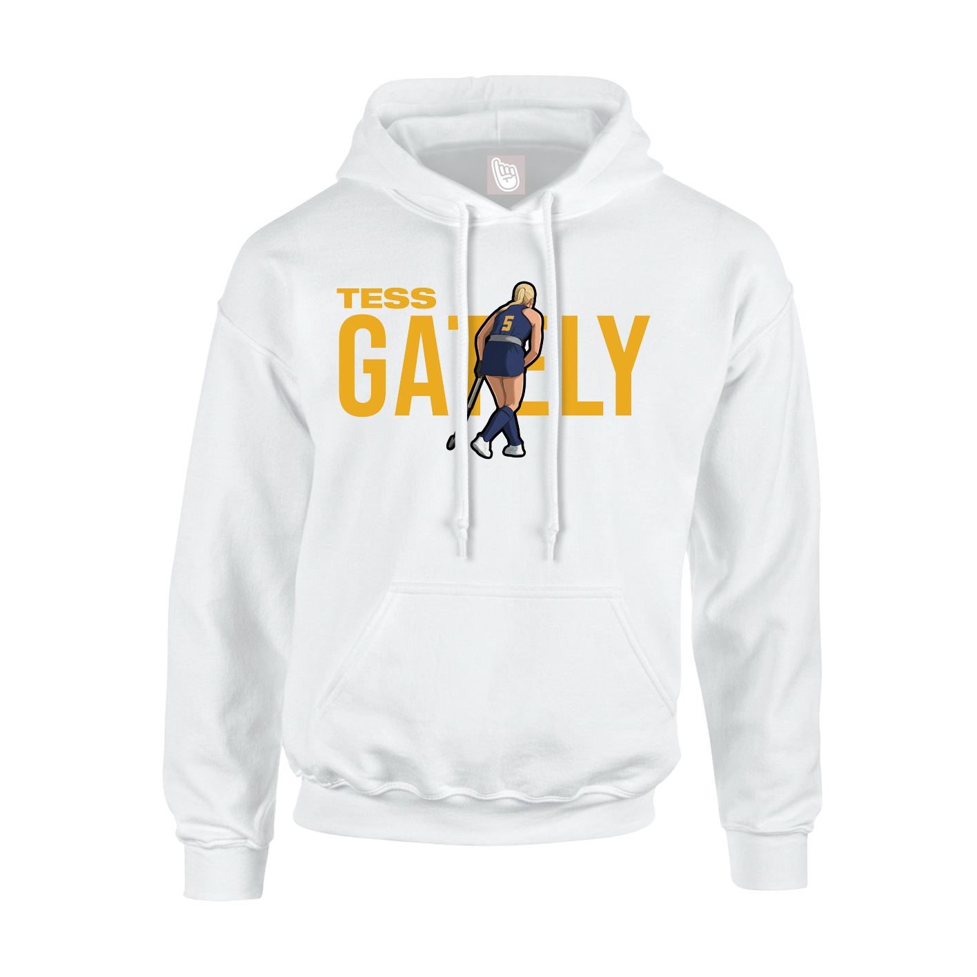 Youth Hoodie — Player Name in White