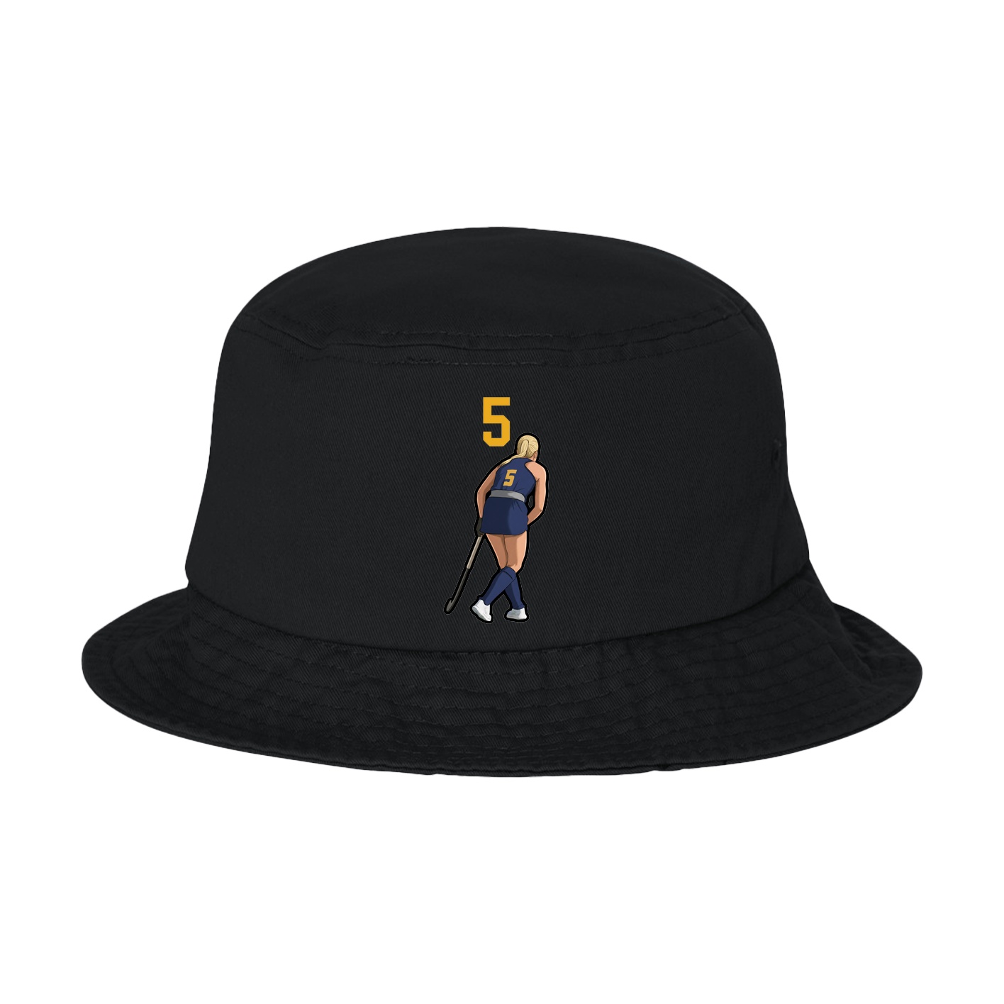 Bucket Cap — Number Top in Black