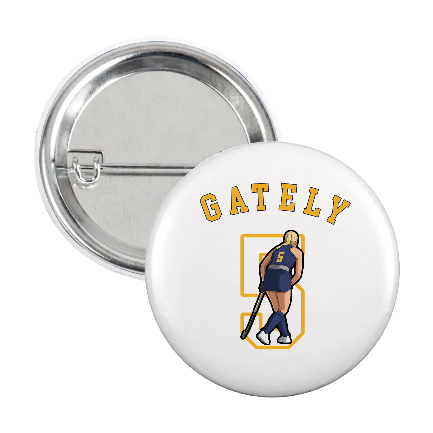 Game Day Button — Shirsey Arch in White