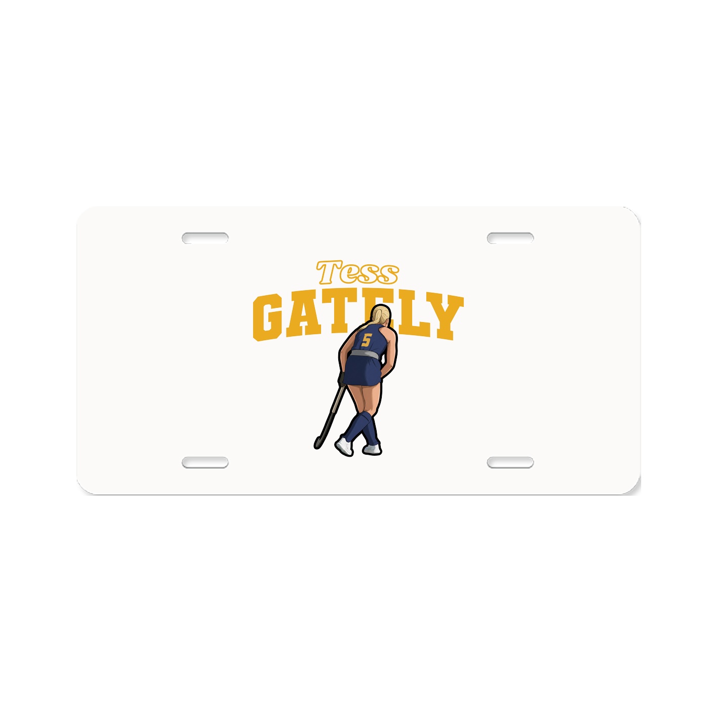 License Plate — Name Arch in Classic