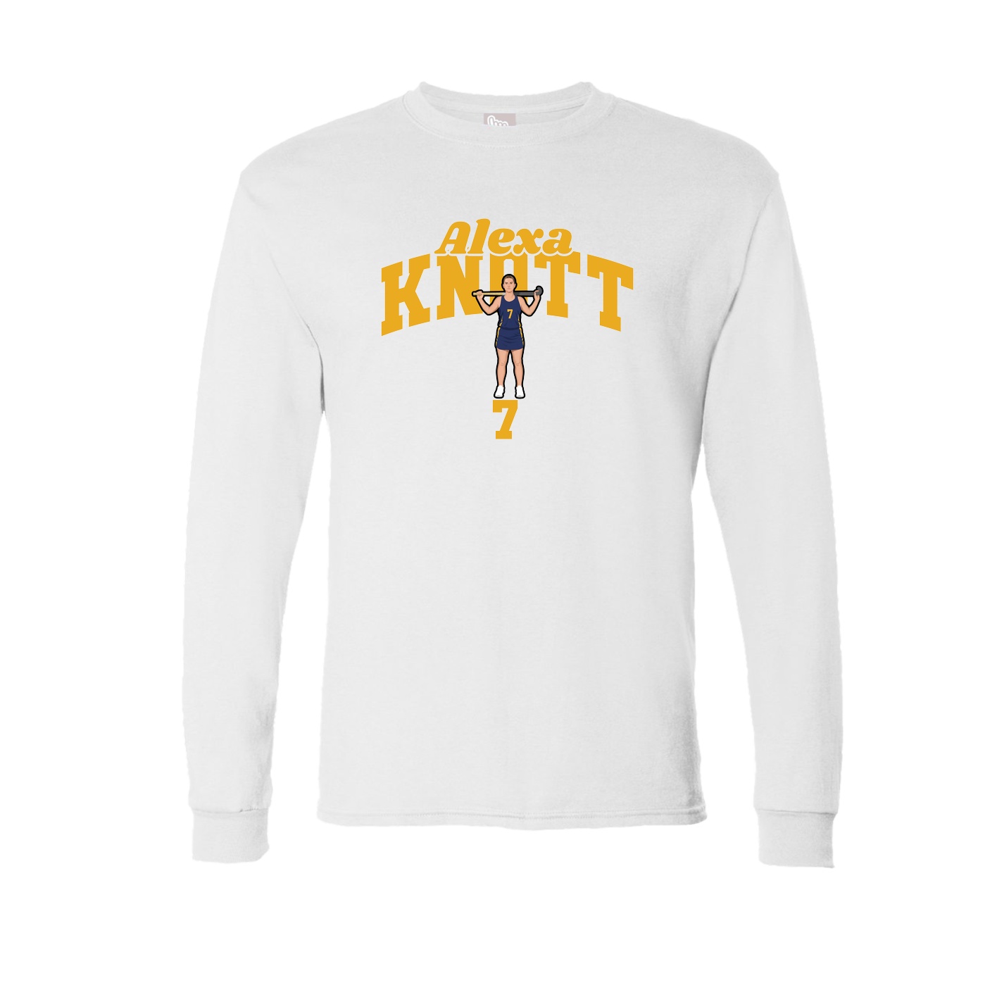 Long Sleeve Tee — Signature Arch in White