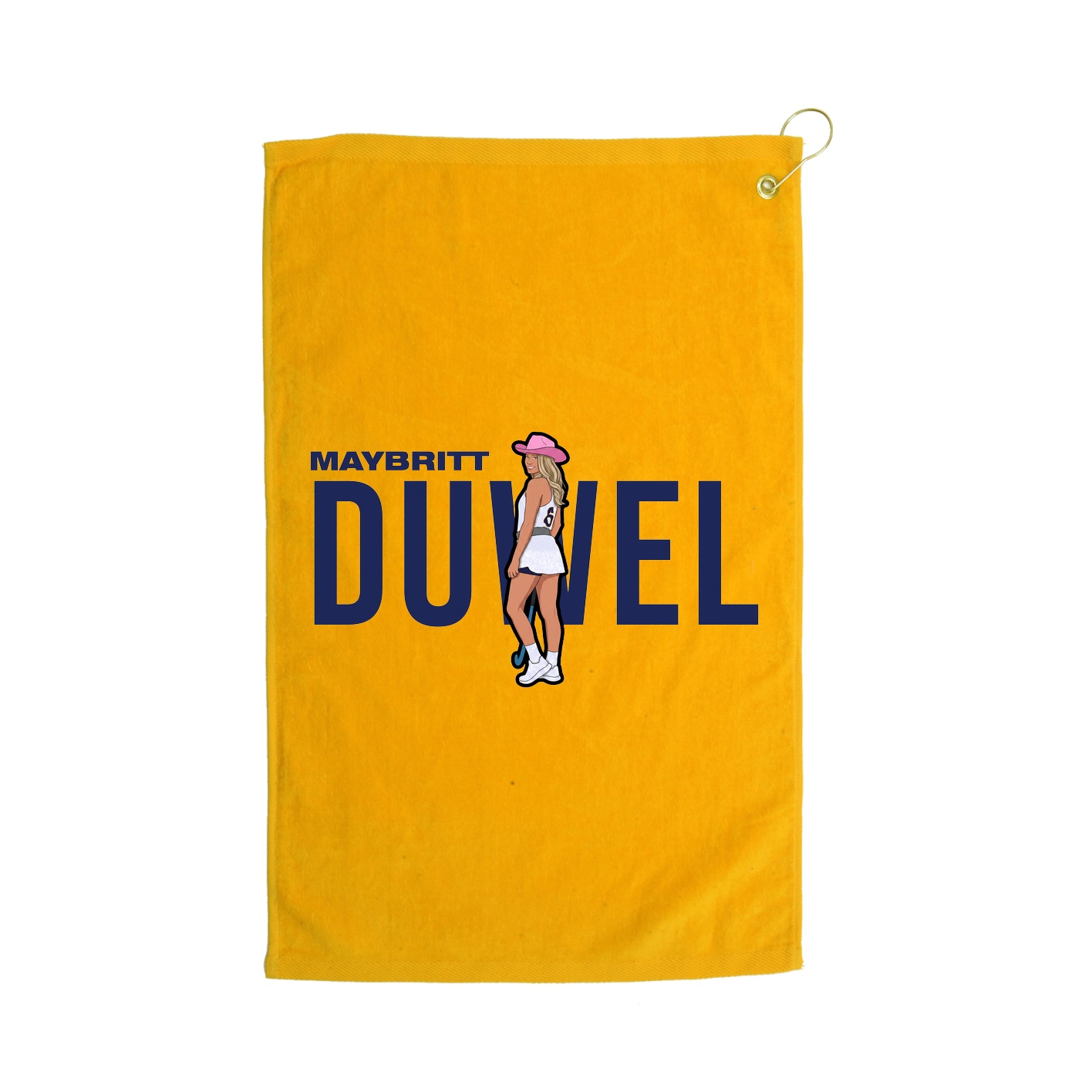 Golf Towel — Player Name in Gold