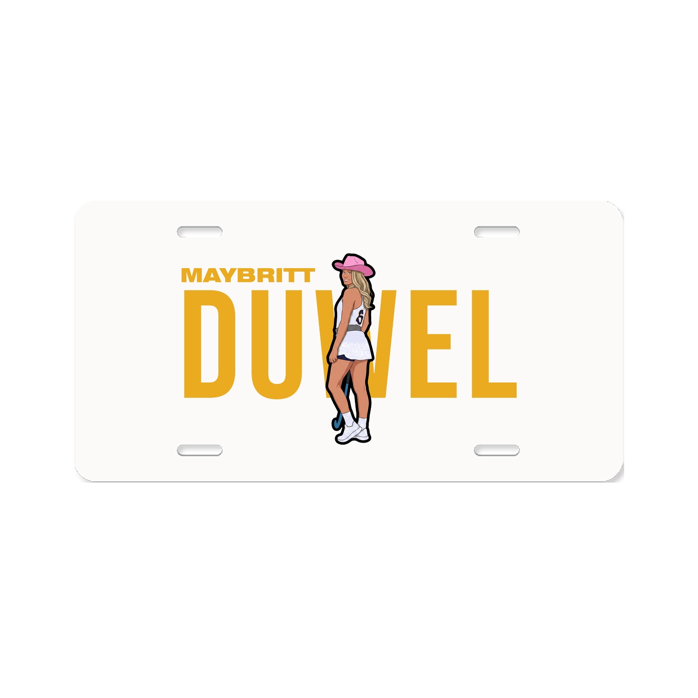 License Plate — Player Name in Classic