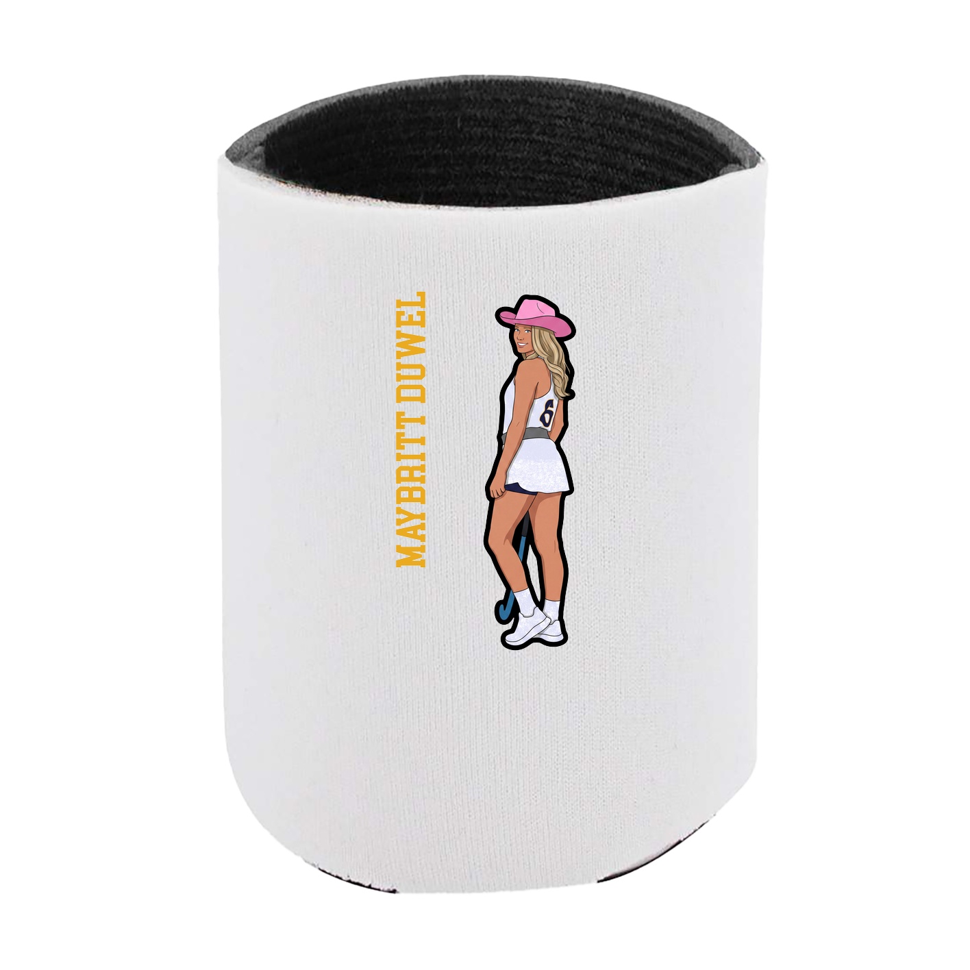 Can Holder — Name Vertical in White