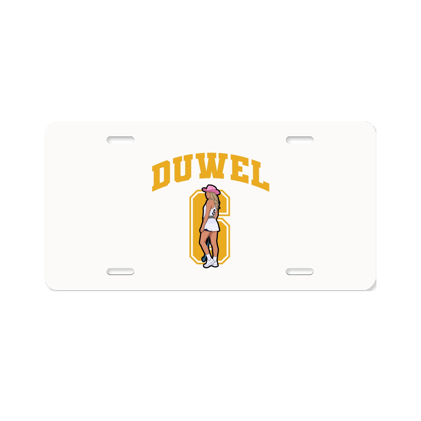 License Plate — Number in Classic