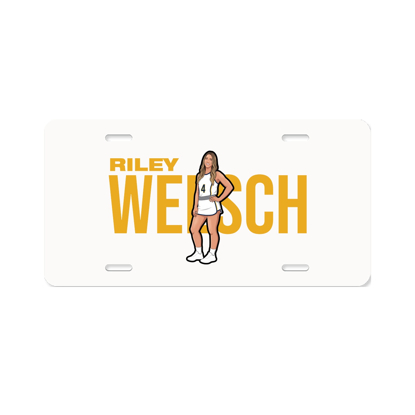 License Plate — Player Name in Classic