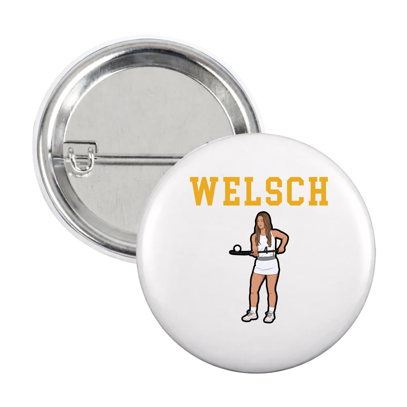 Game Day Button — Shirsey in White