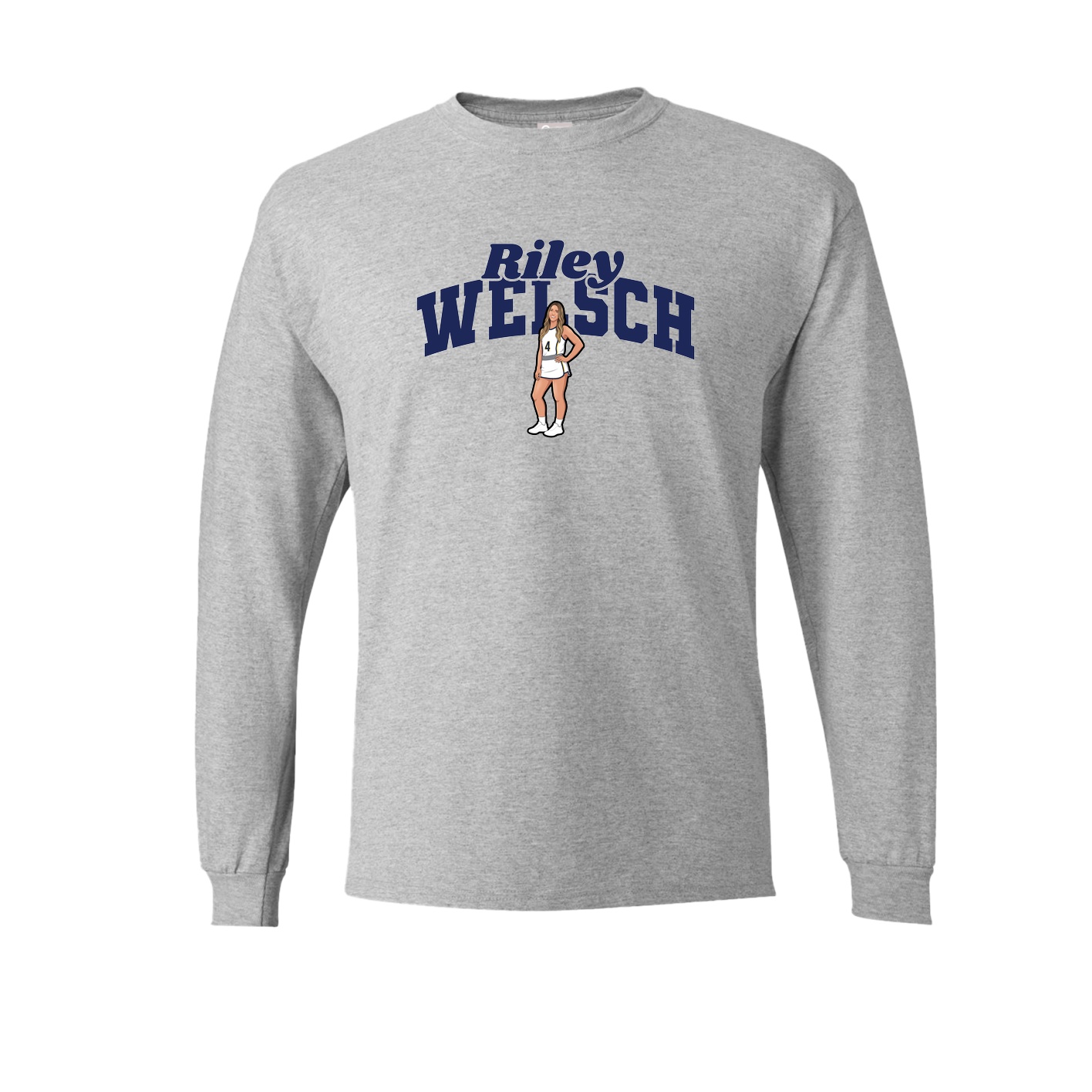 Long Sleeve Tee — Signature Arch in Grey