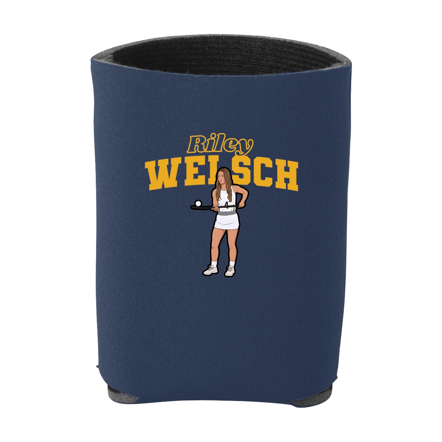 Can Holder — Name Arch in Navy