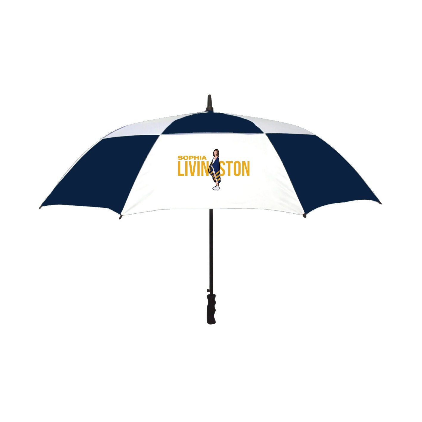 Golf Umbrella — Player Name in Navy