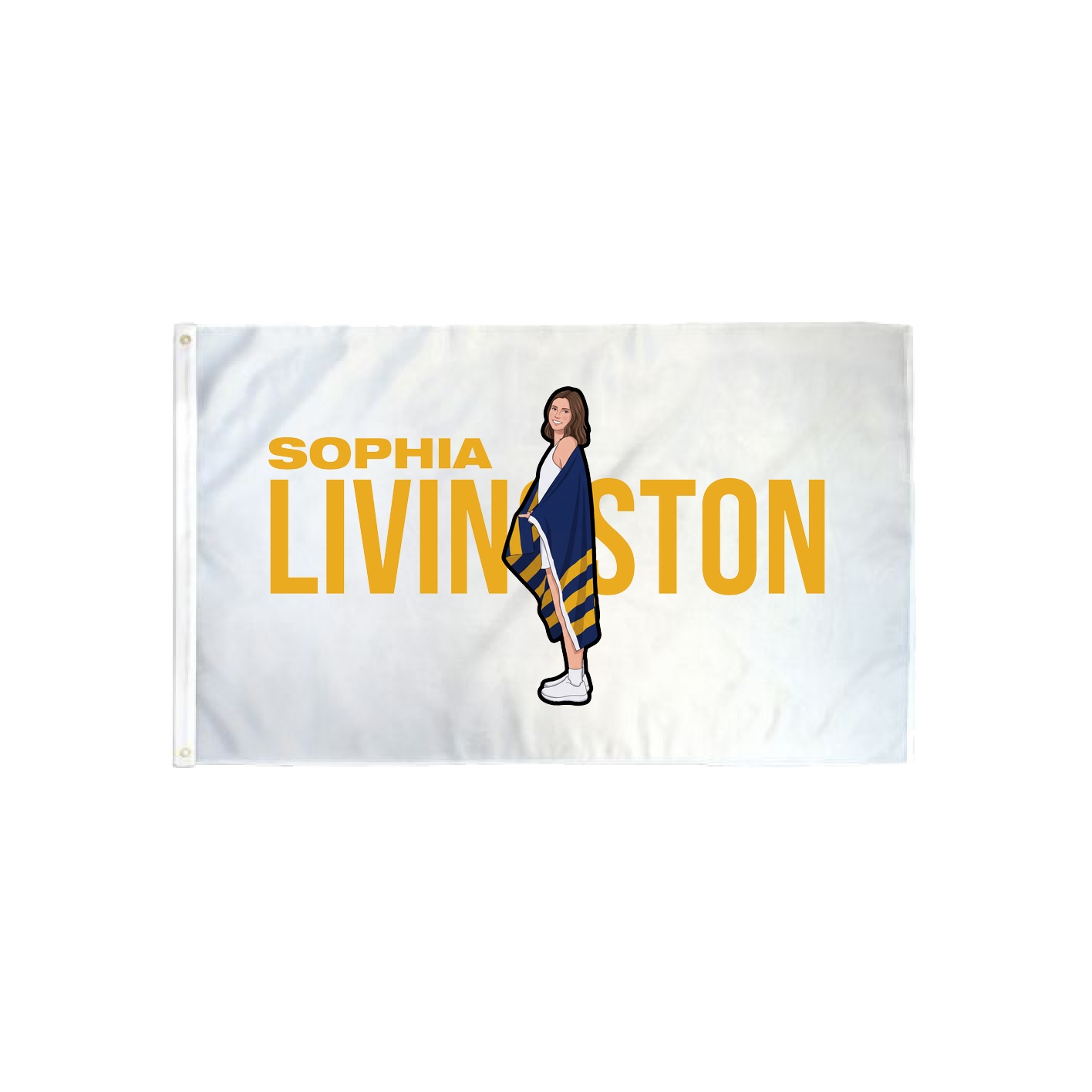 3x5 Flag — Player Name in Classic