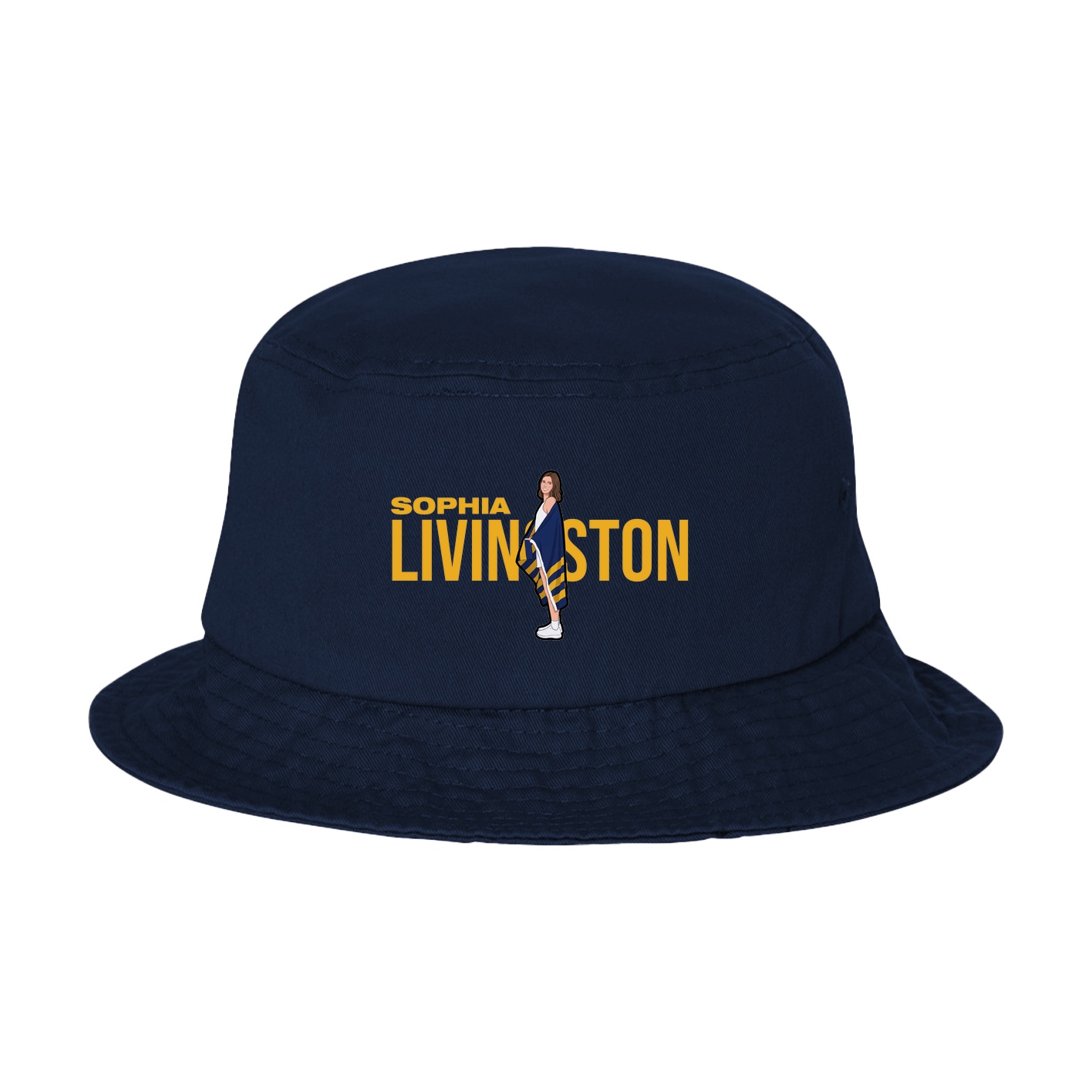 Bucket Cap — Player Name in Navy
