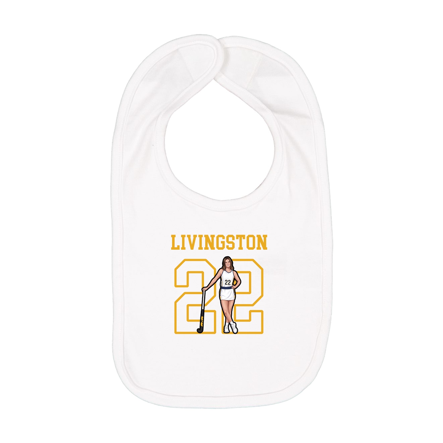 Infant Bib — Shirsey in White
