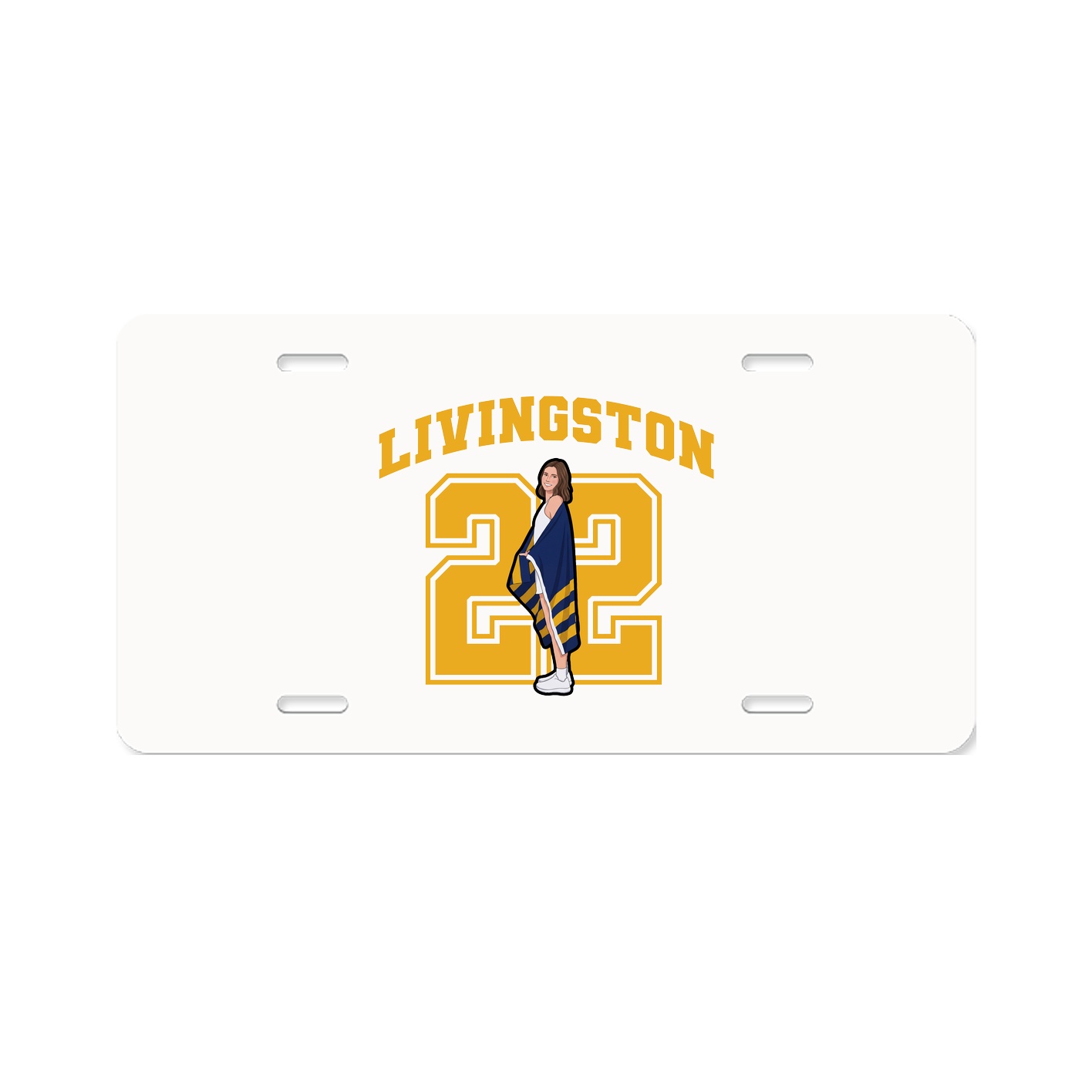License Plate — Number in Classic