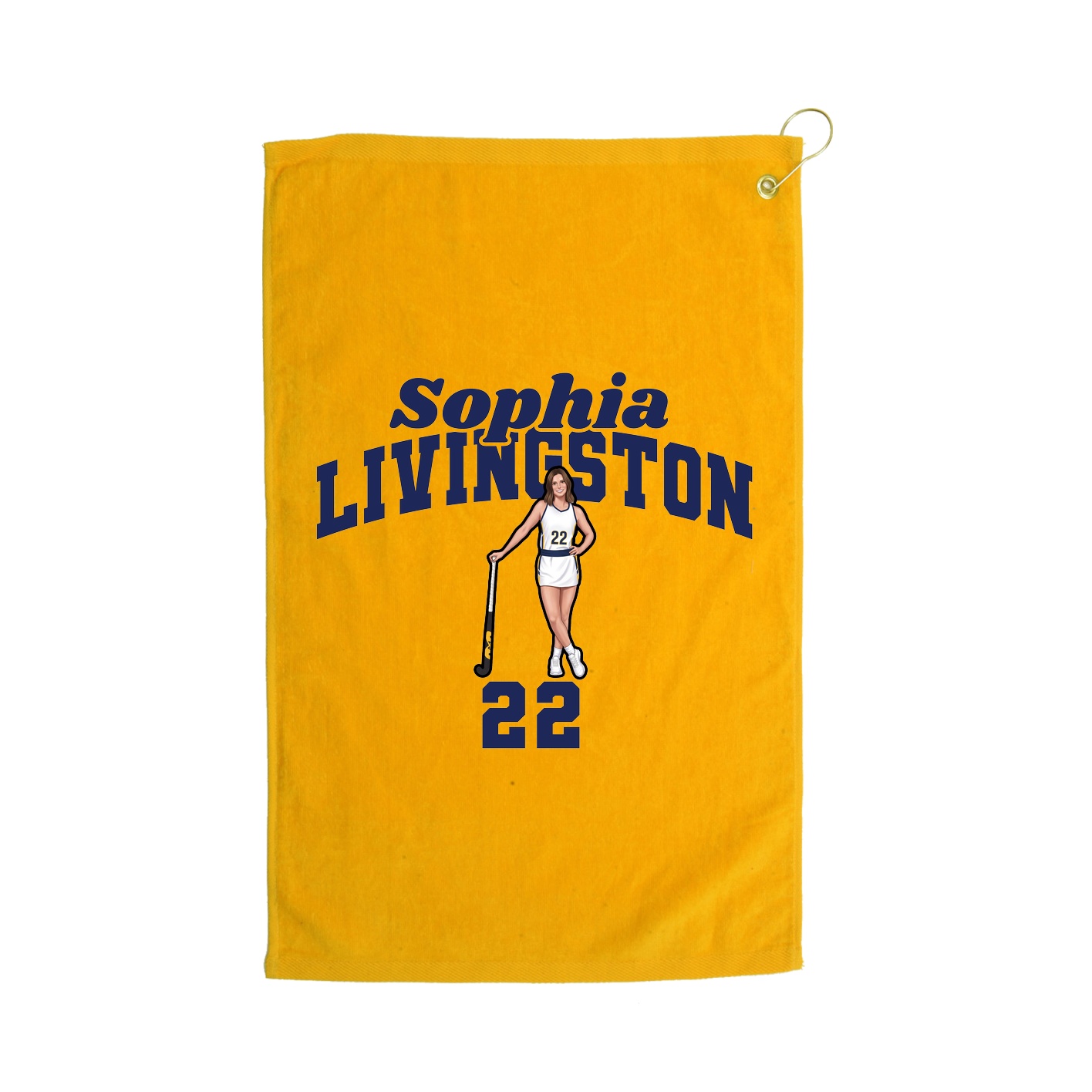 Golf Towel — Signature Arch in Gold