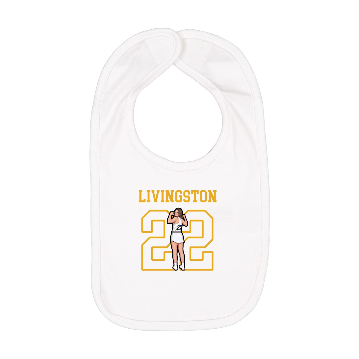 Infant Bib — Shirsey in White