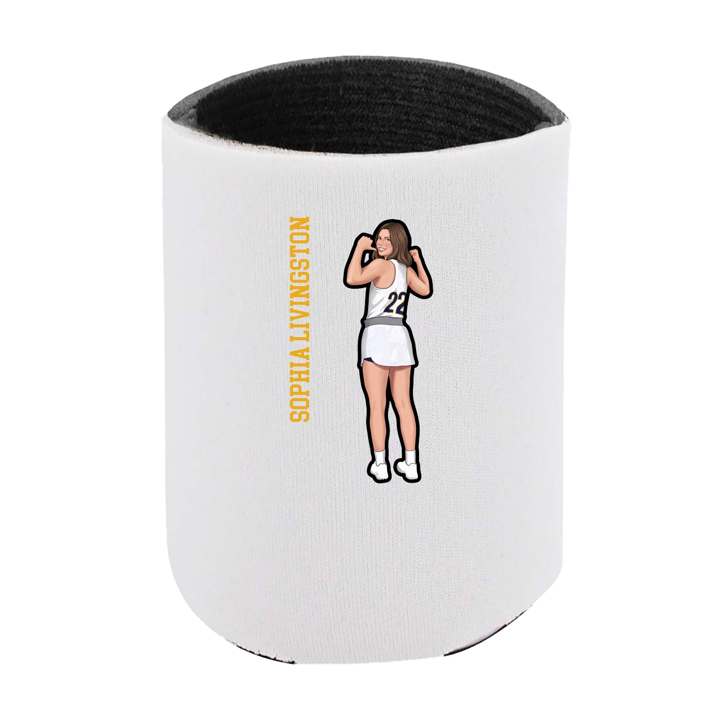 Can Holder — Name Vertical in White