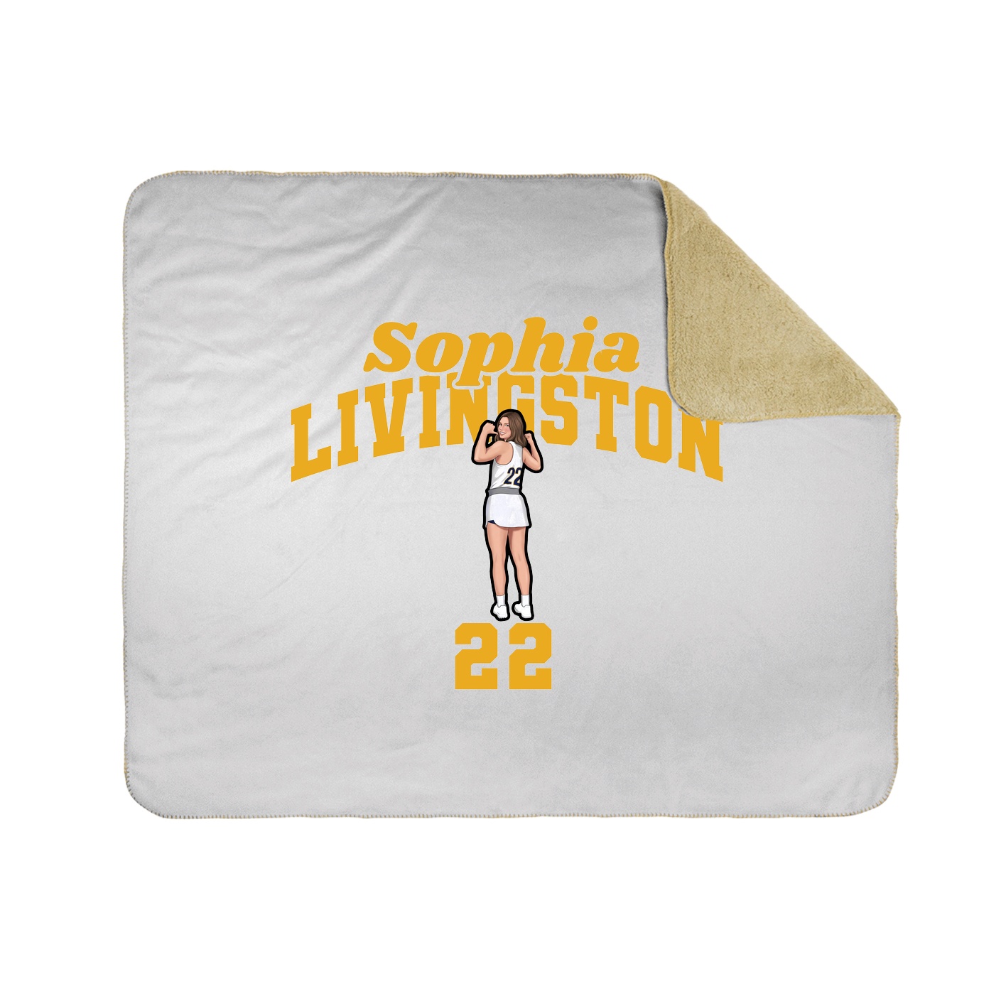 Throw Blanket — Signature Arch in White