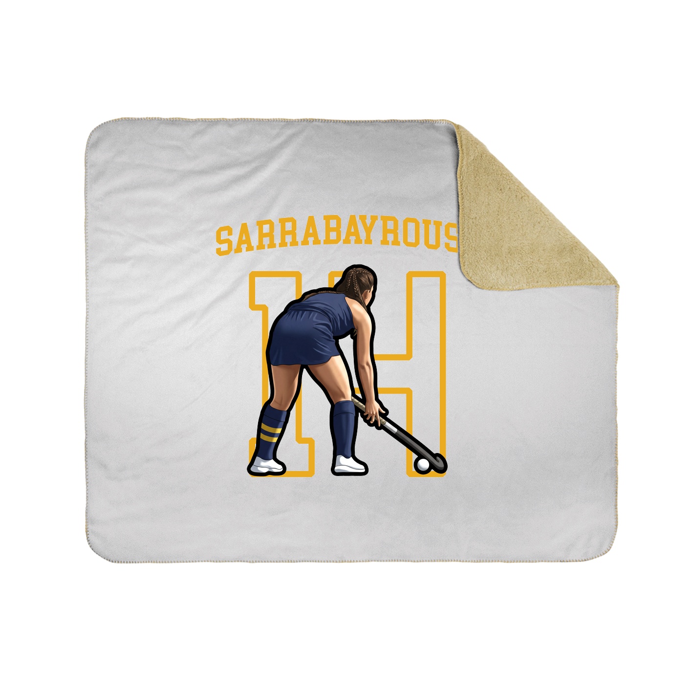 Throw Blanket — Shirsey in White