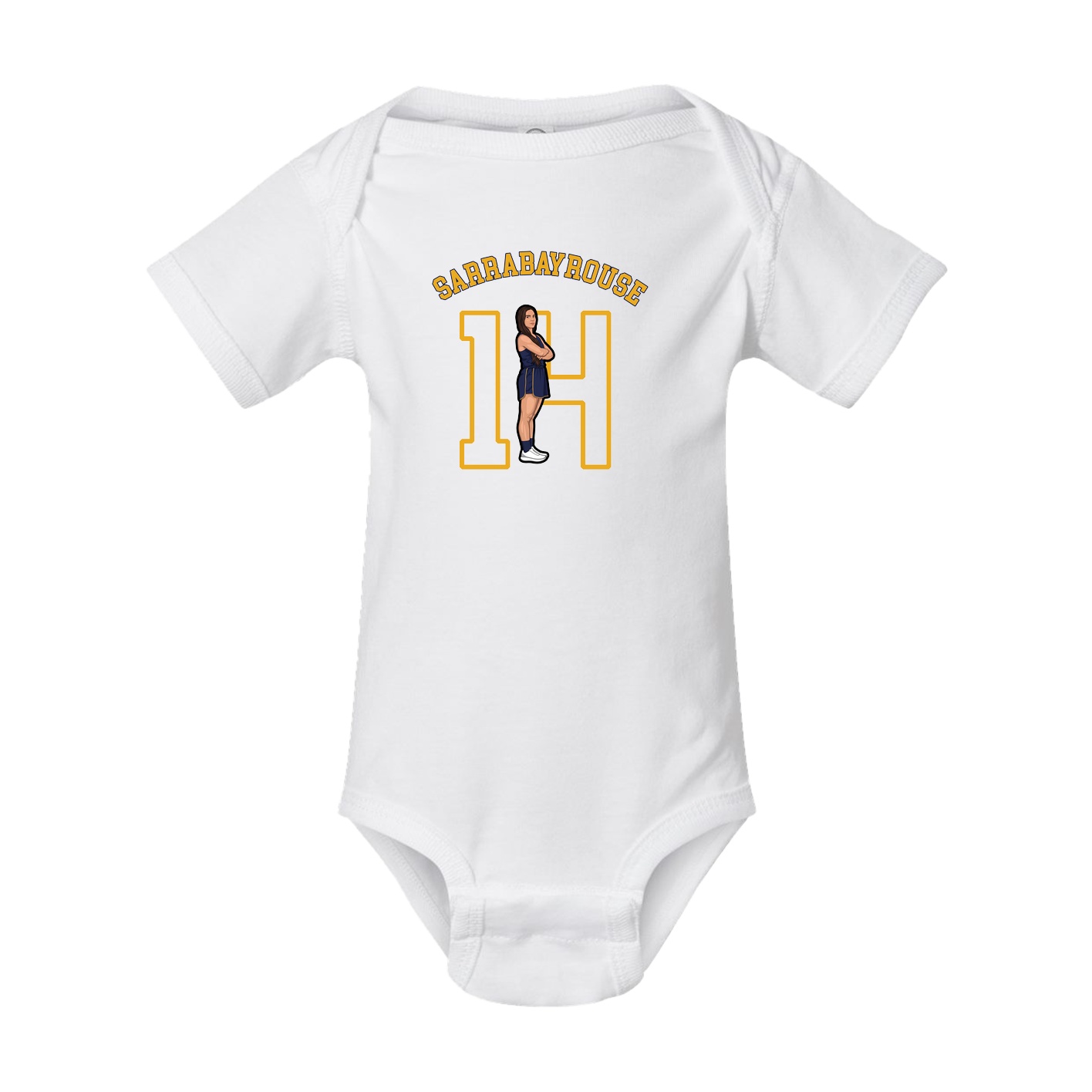 Baby Onesie — Shirsey Arch in White