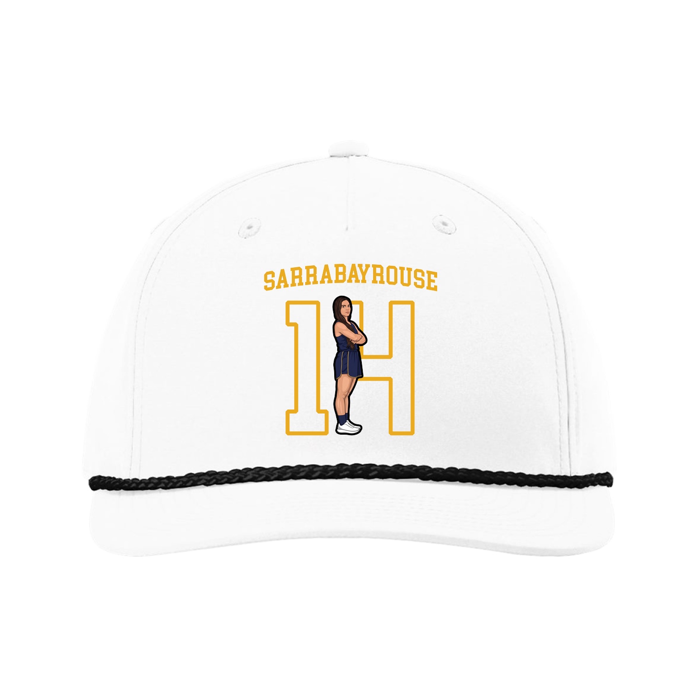 Five-Panel Classic Rope Cap — Shirsey in White